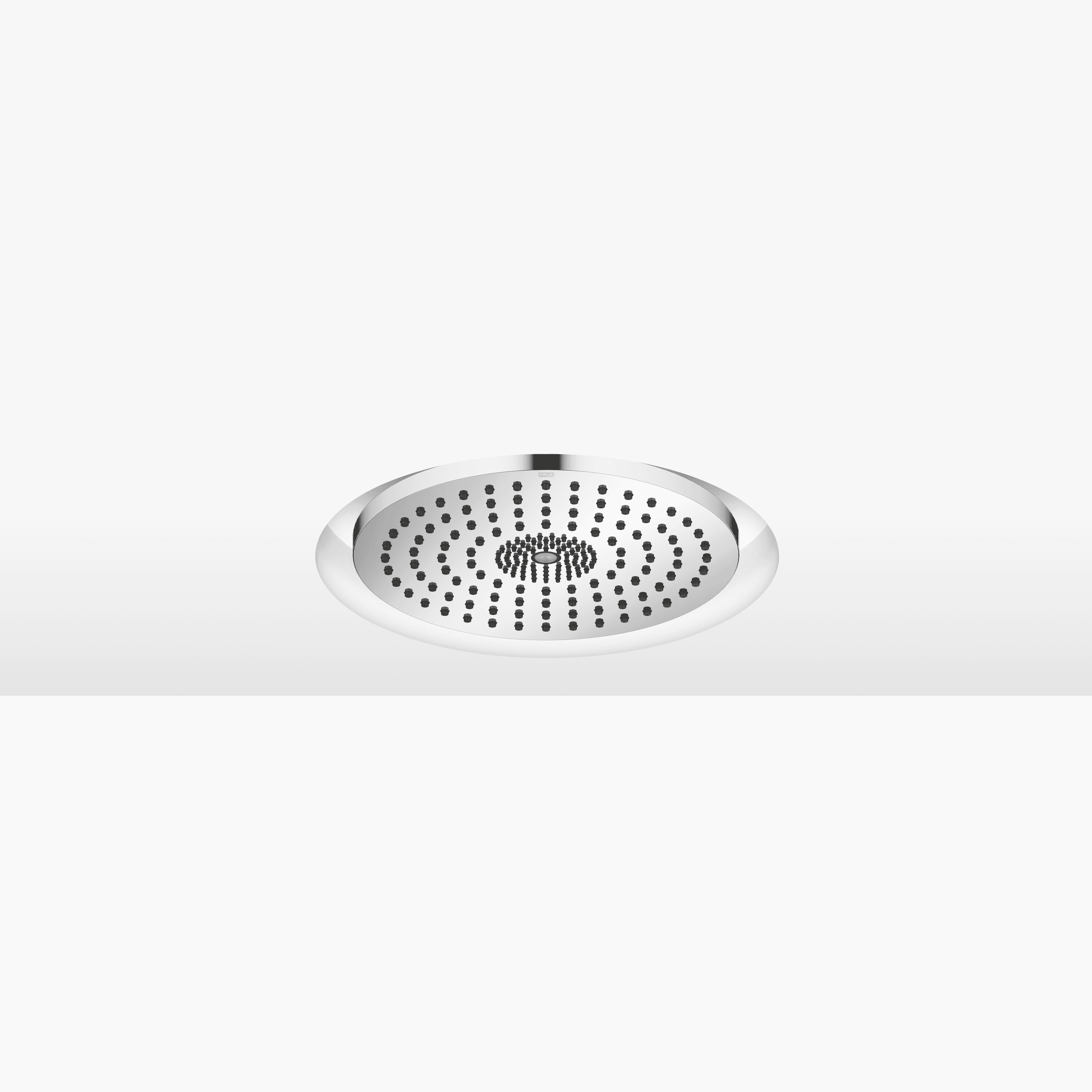 Rain shower for recessed ceiling installation with light 300 mm in Chrome