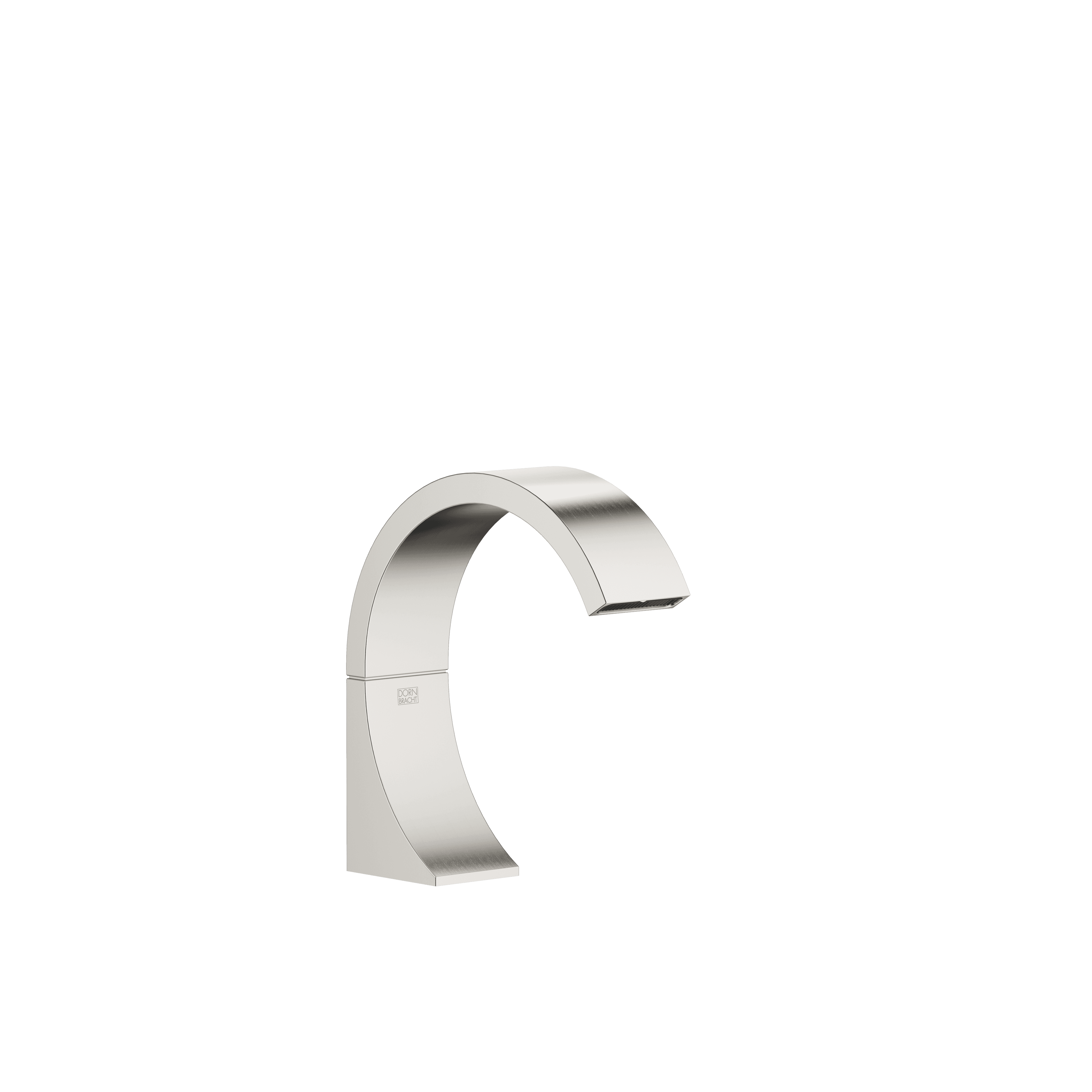 CYO Deck-mounted basin spout without pop-up waste in Brushed Platinum