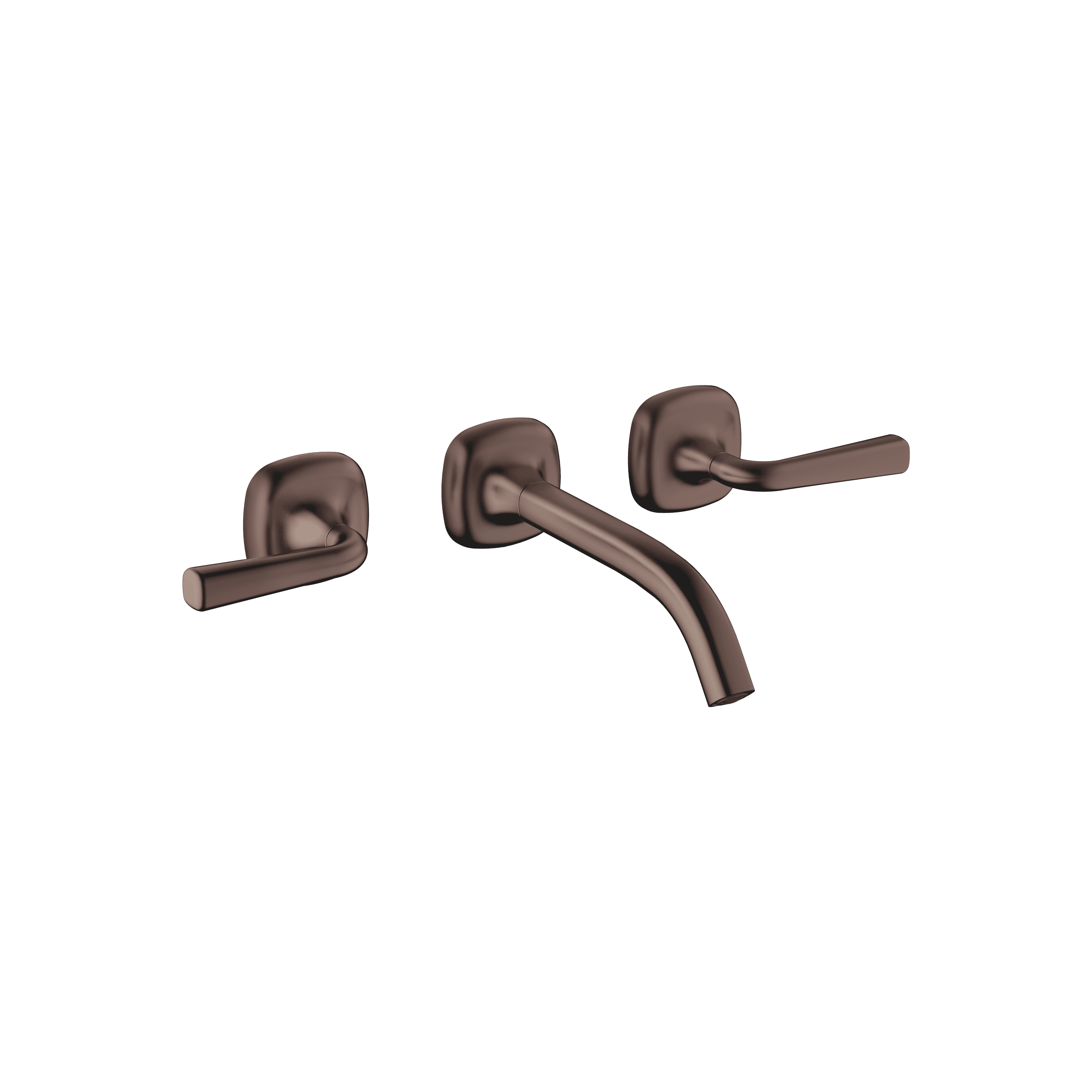 COYA Wall-mounted basin mixer without pop-up waste in Brushed Dark Bronze (PVD)