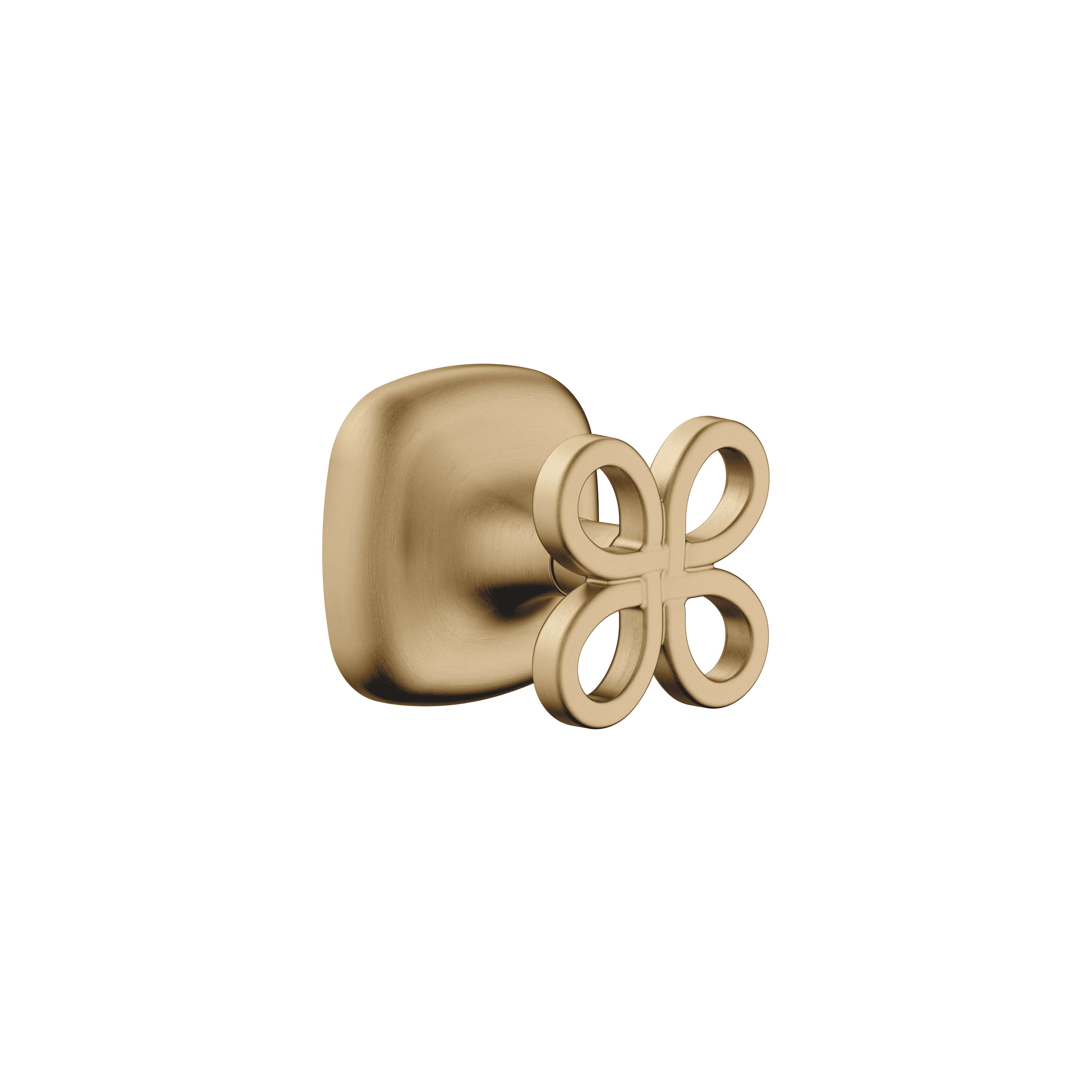 Wall valve clockwise closing 1/2" in Brushed Dark Brass (PVD)