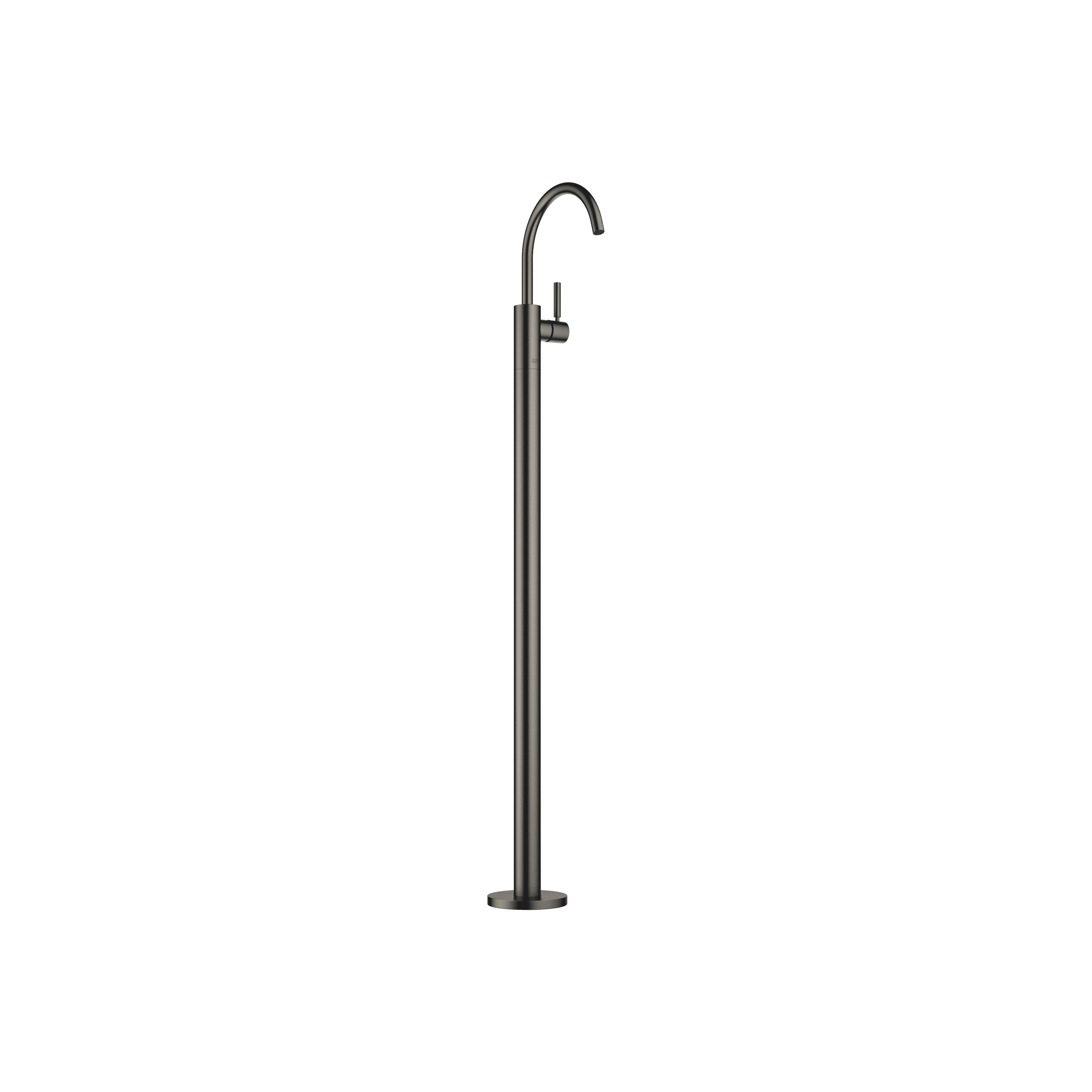 META Single-lever basin mixer with stand pipe without pop-up waste in Brushed Dark Platinum