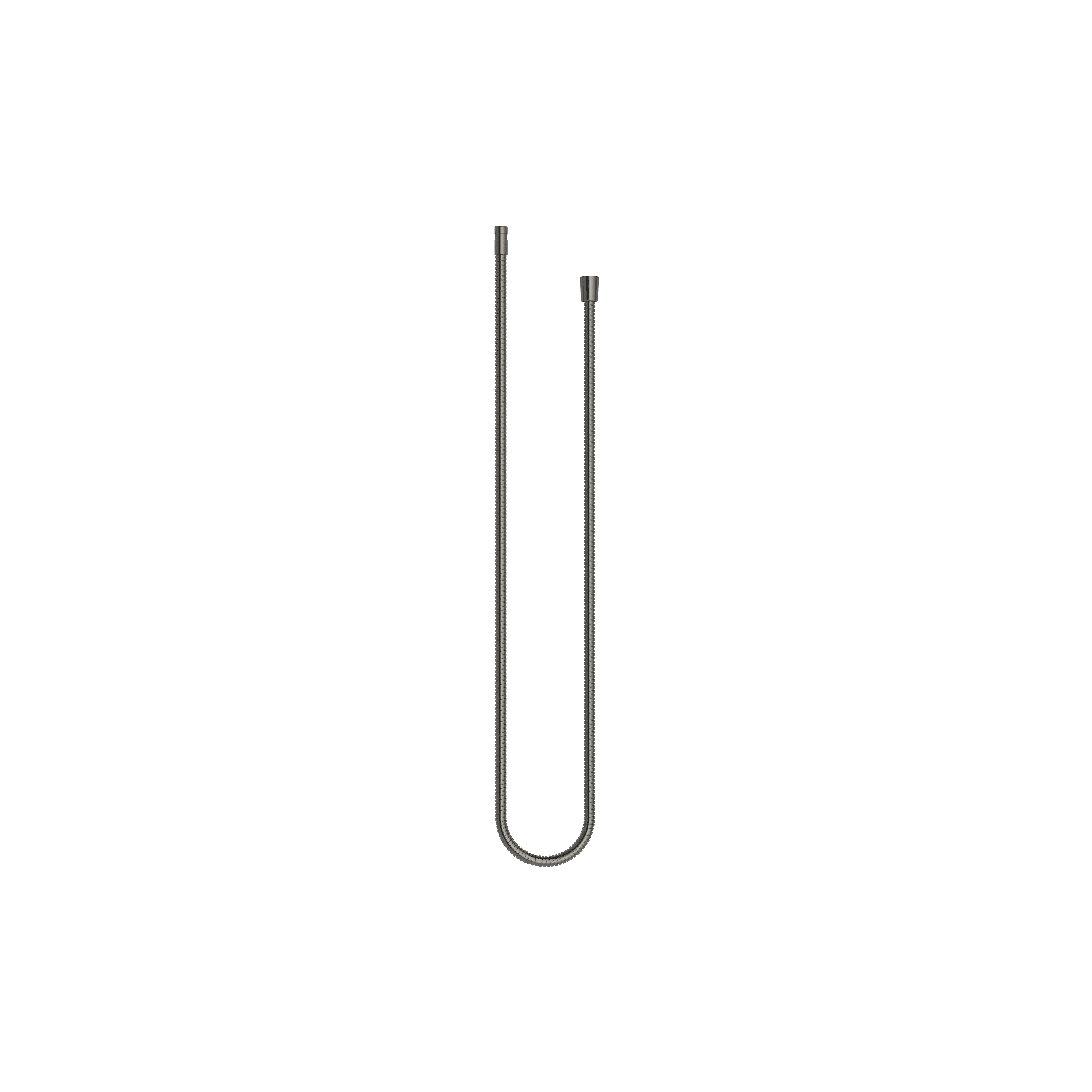 Metal shower hose 1/2" x 3/8" x 1750 mm in Brushed Dark Platinum