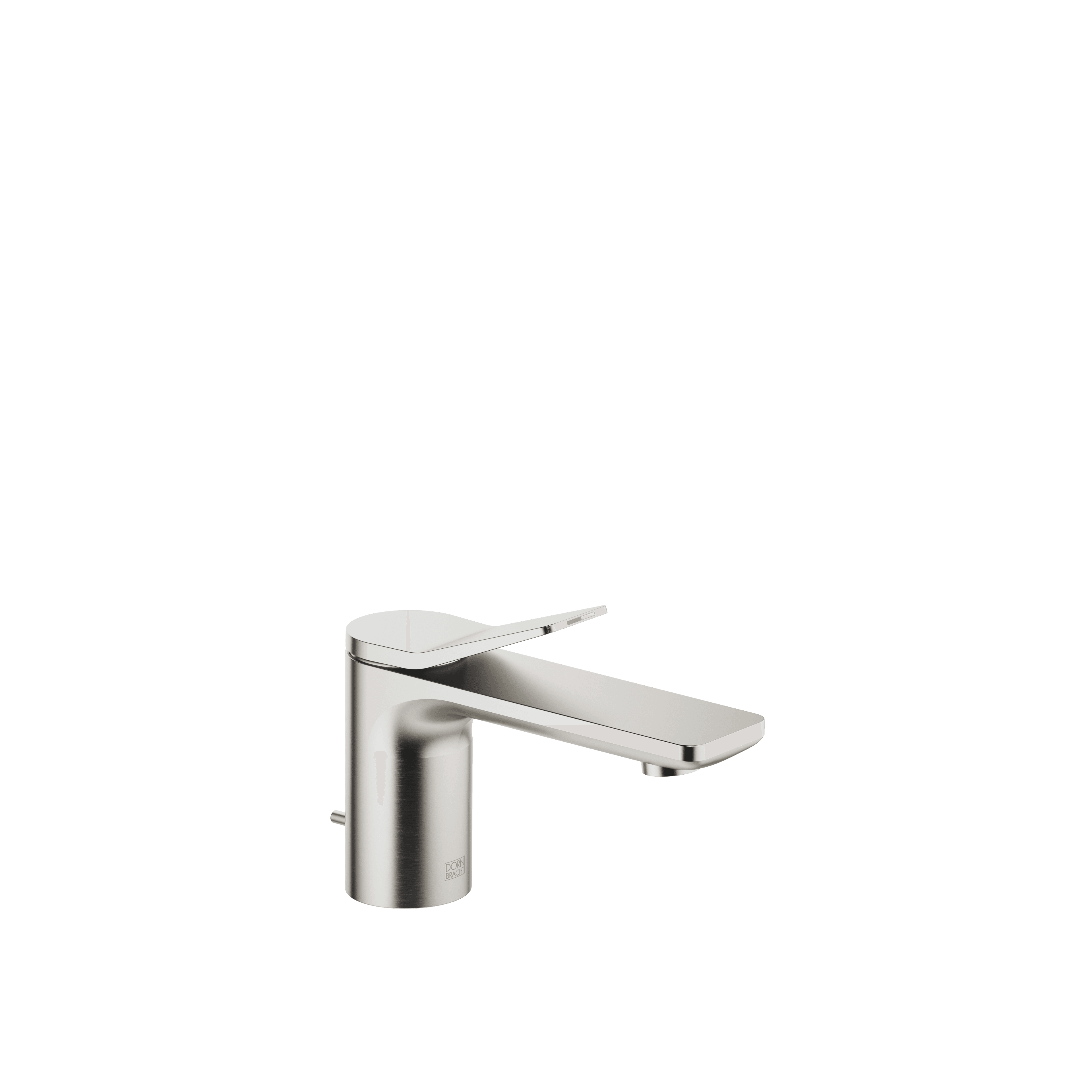 LISSÉ Single-lever basin mixer with pop-up waste in Brushed Platinum