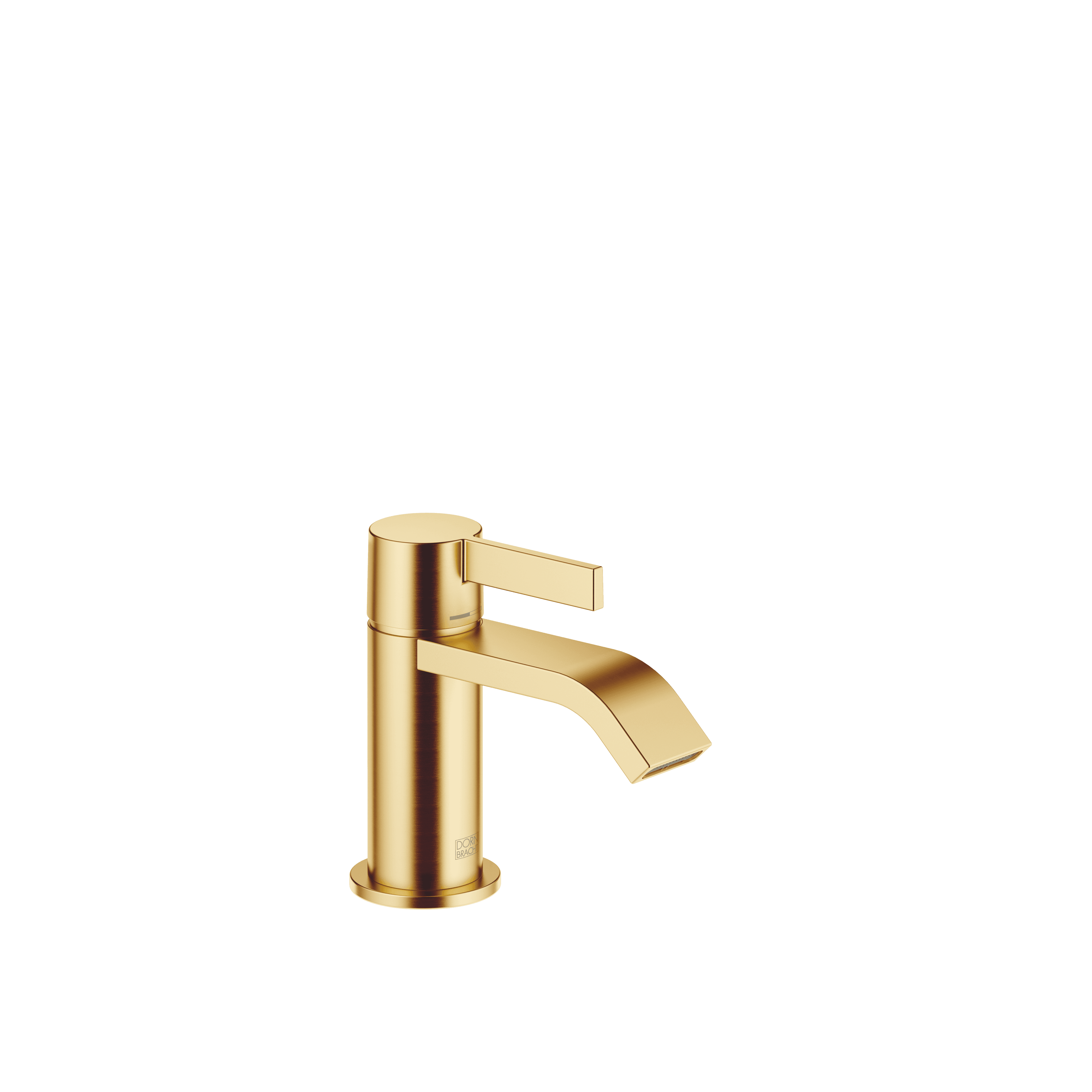 IMO Single-lever basin mixer without pop-up waste in Brushed Gold (PVD)