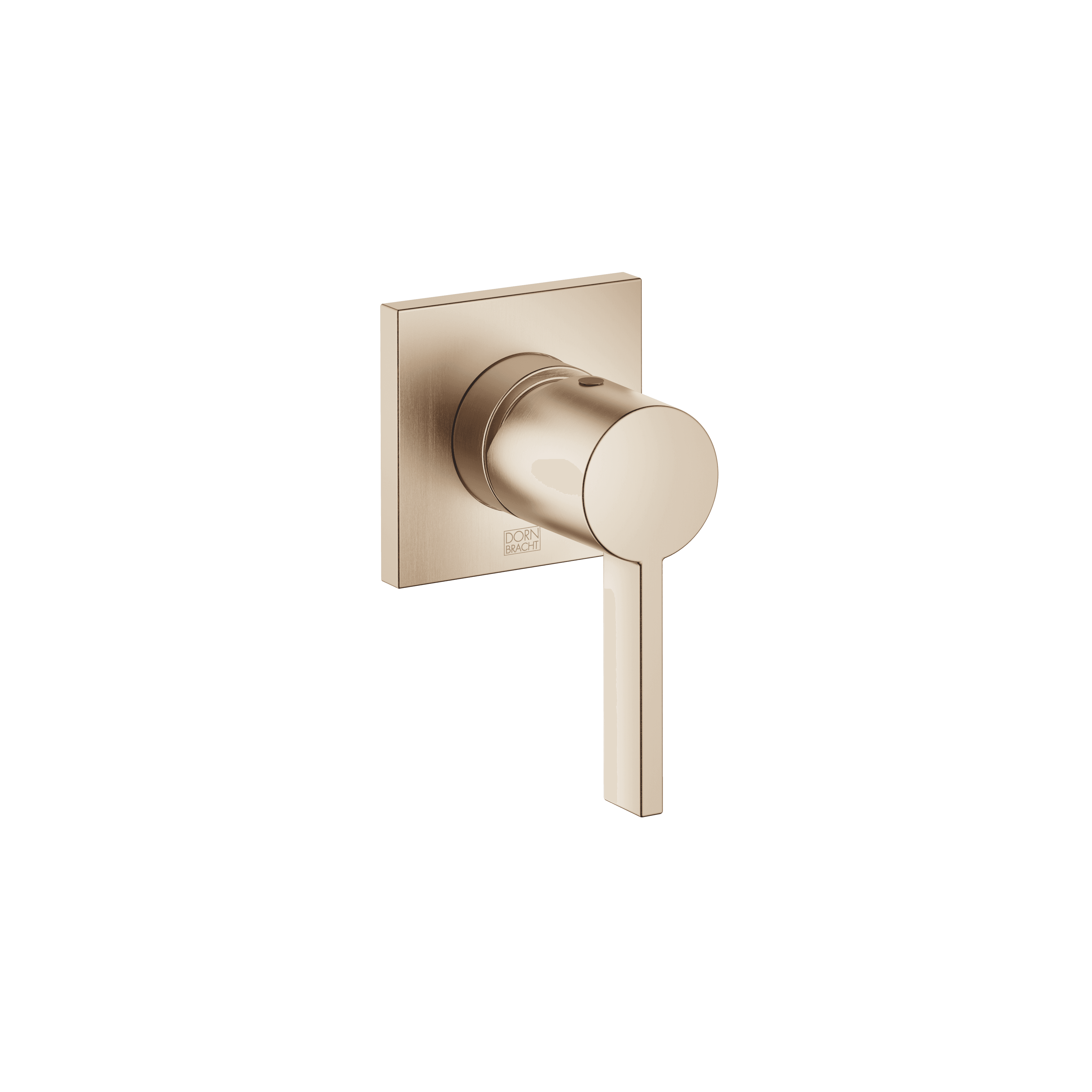 Concealed single-lever mixer with cover plate in Brushed Champagne (22kt Gold)
