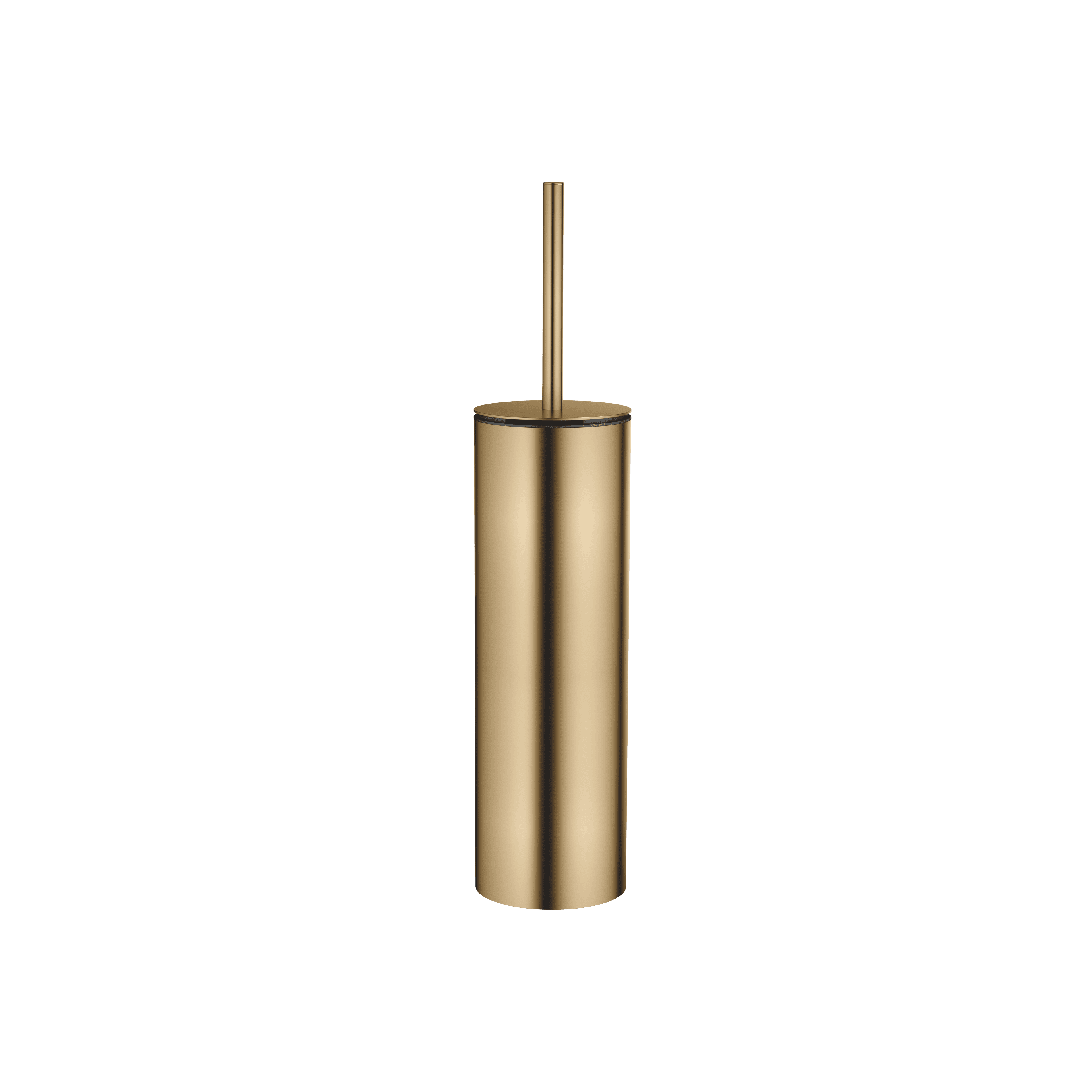 Toilet brush set free-standing model in Brushed Dark Brass (PVD)