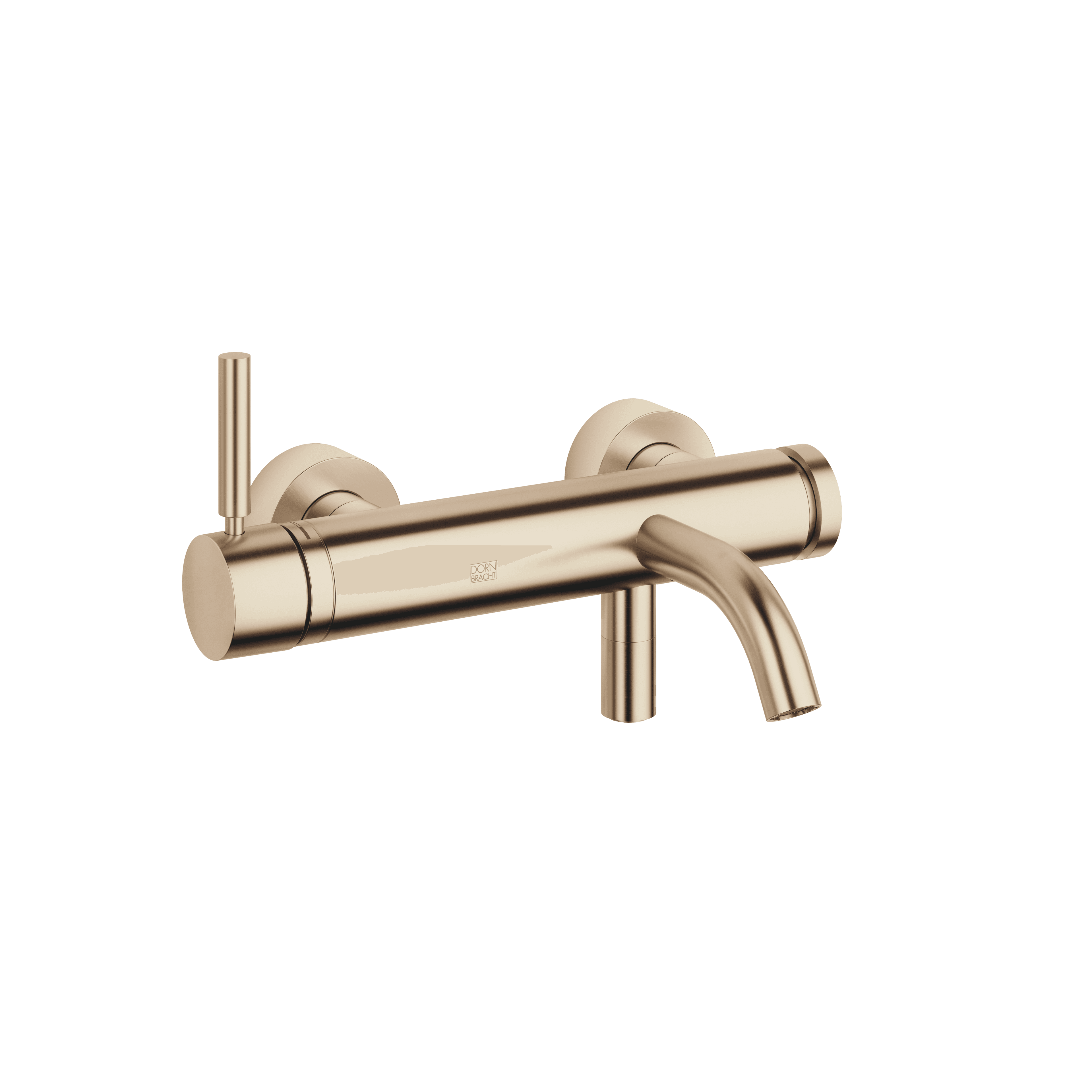 META Single-lever bath mixer for wall mounting without shower set in Brushed Light Gold (PVD)
