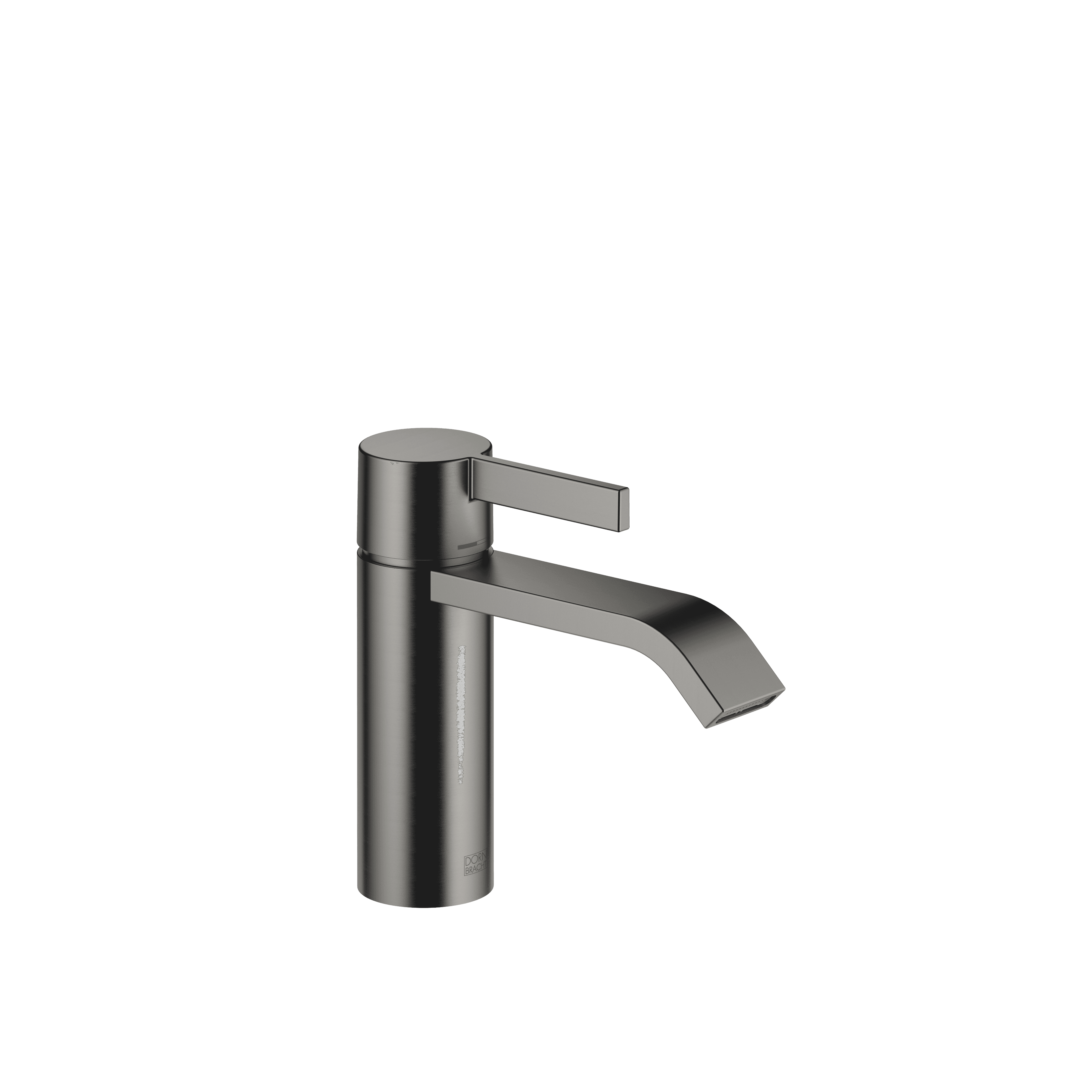 IMO Single-lever basin mixer without pop-up waste in Brushed Dark Platinum