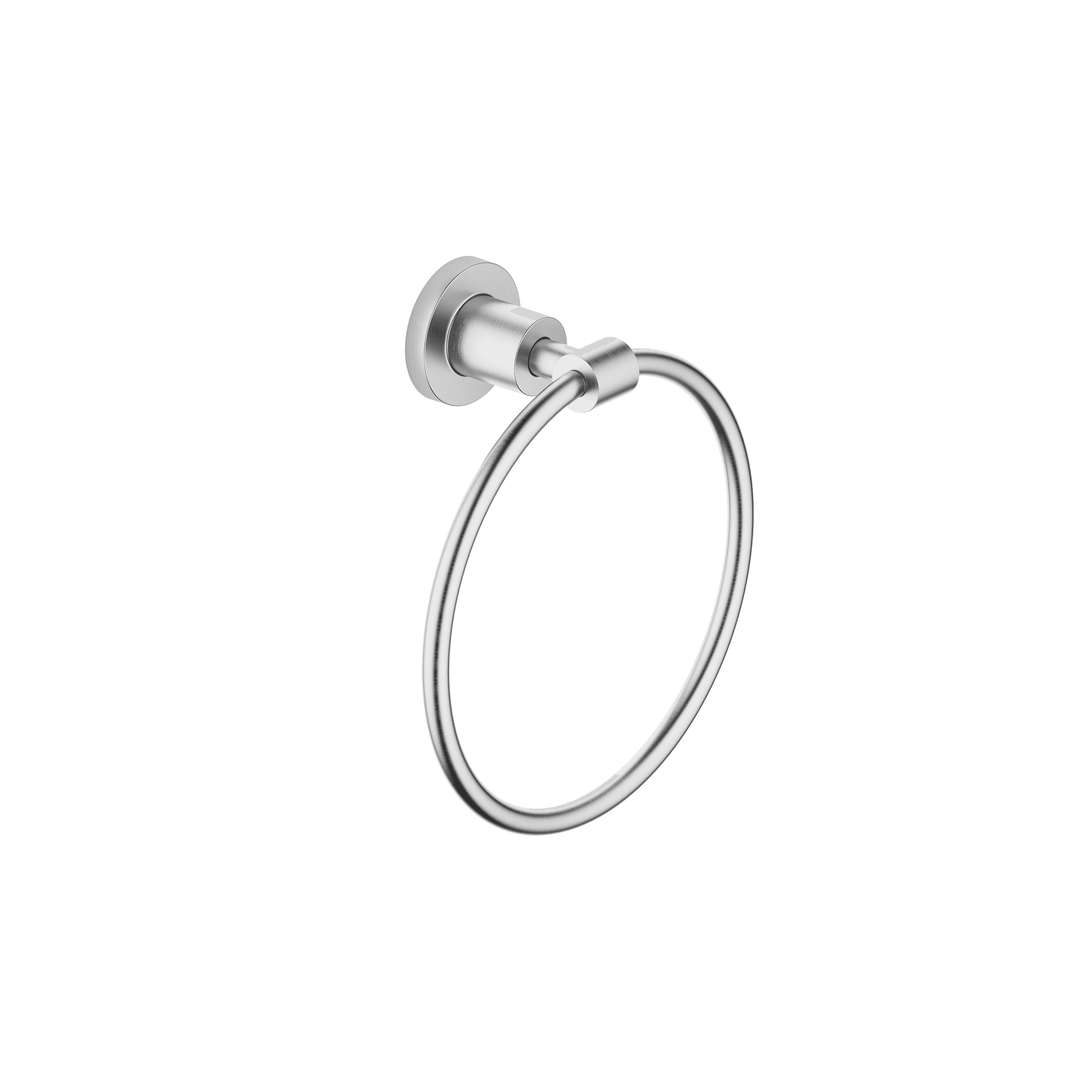 TARA Towel ring round in Brushed Chrome