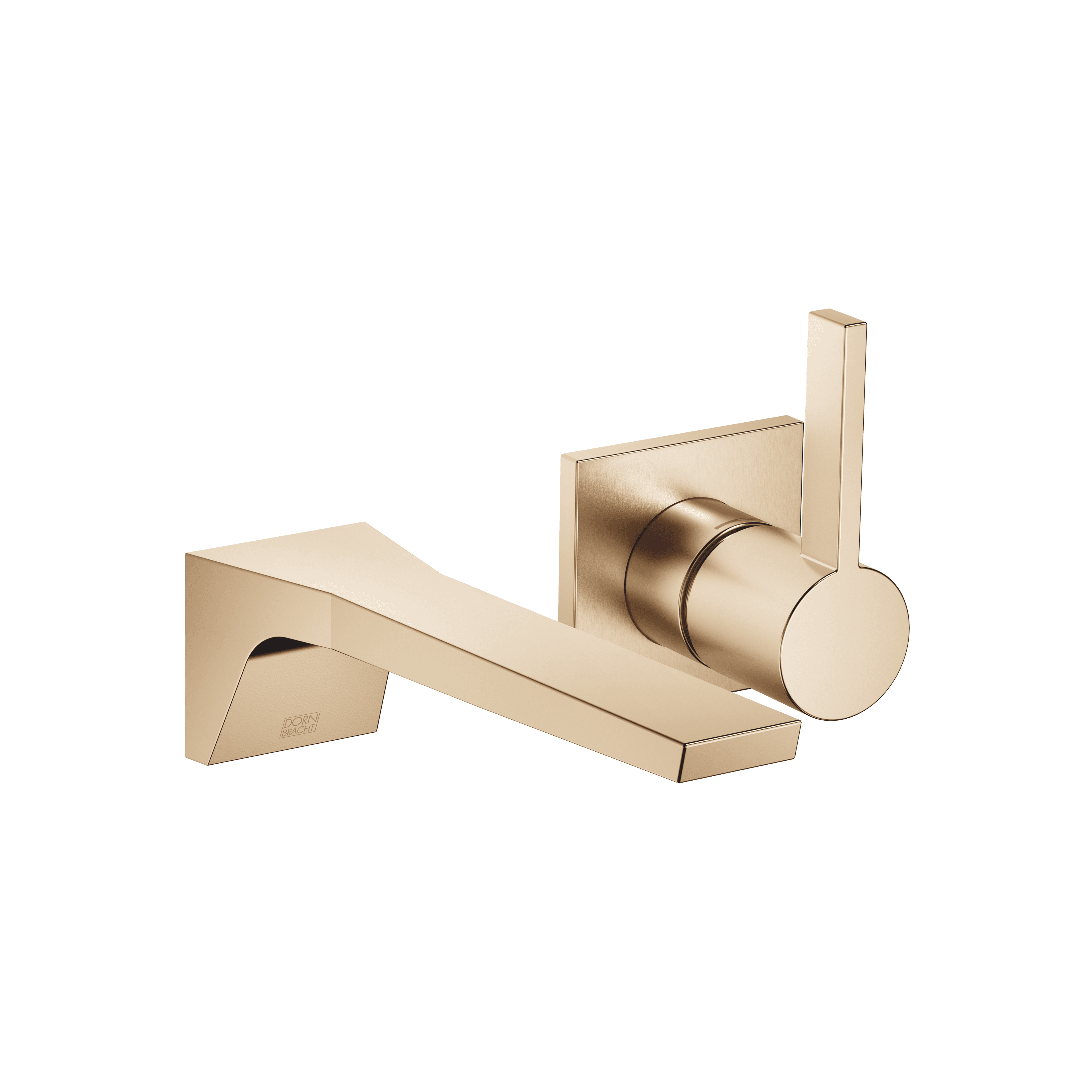 CL.1 Wall-mounted single-lever basin mixer without pop-up waste in Brushed Champagne (22kt Gold)