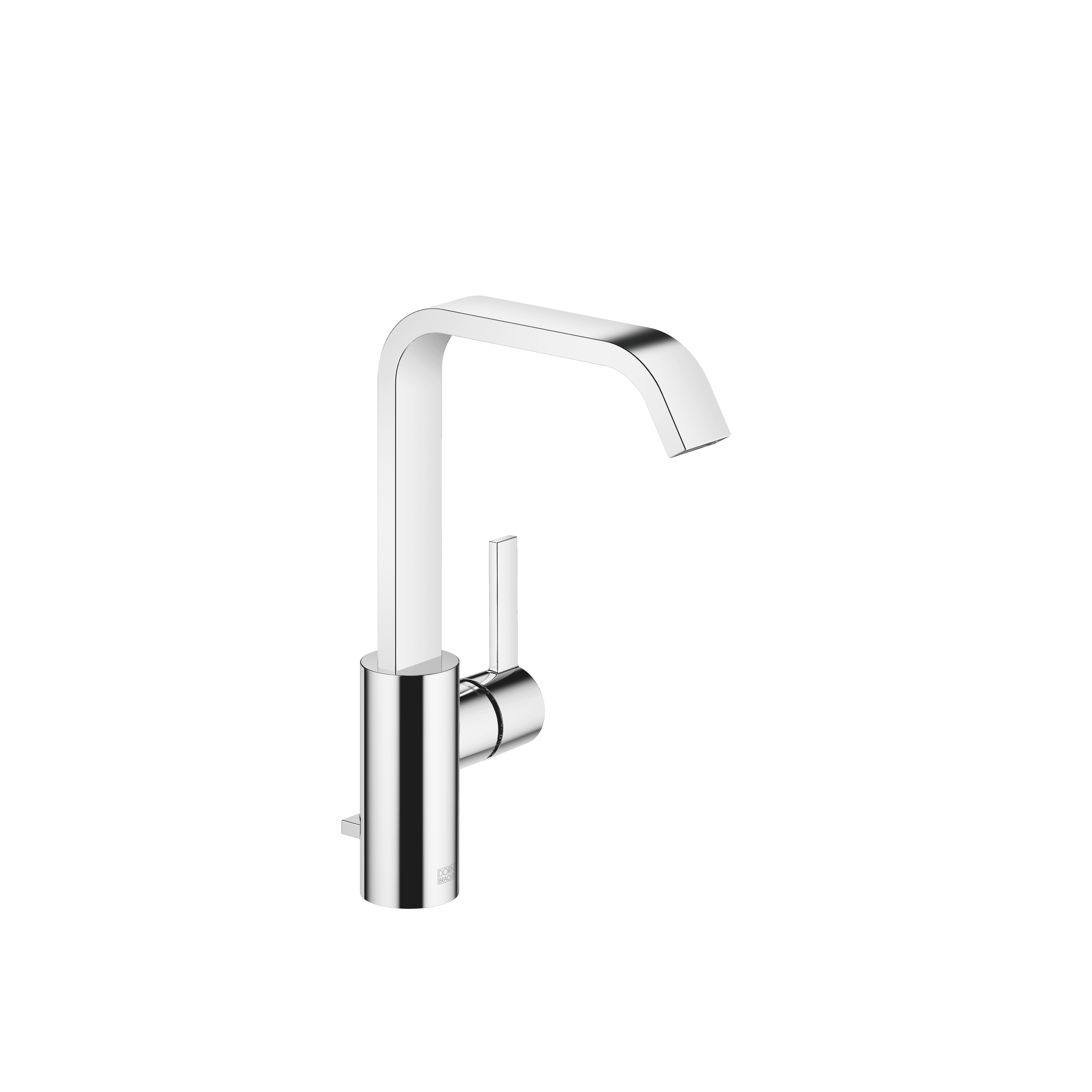 IMO Single-lever basin mixer with high spout with pop-up waste