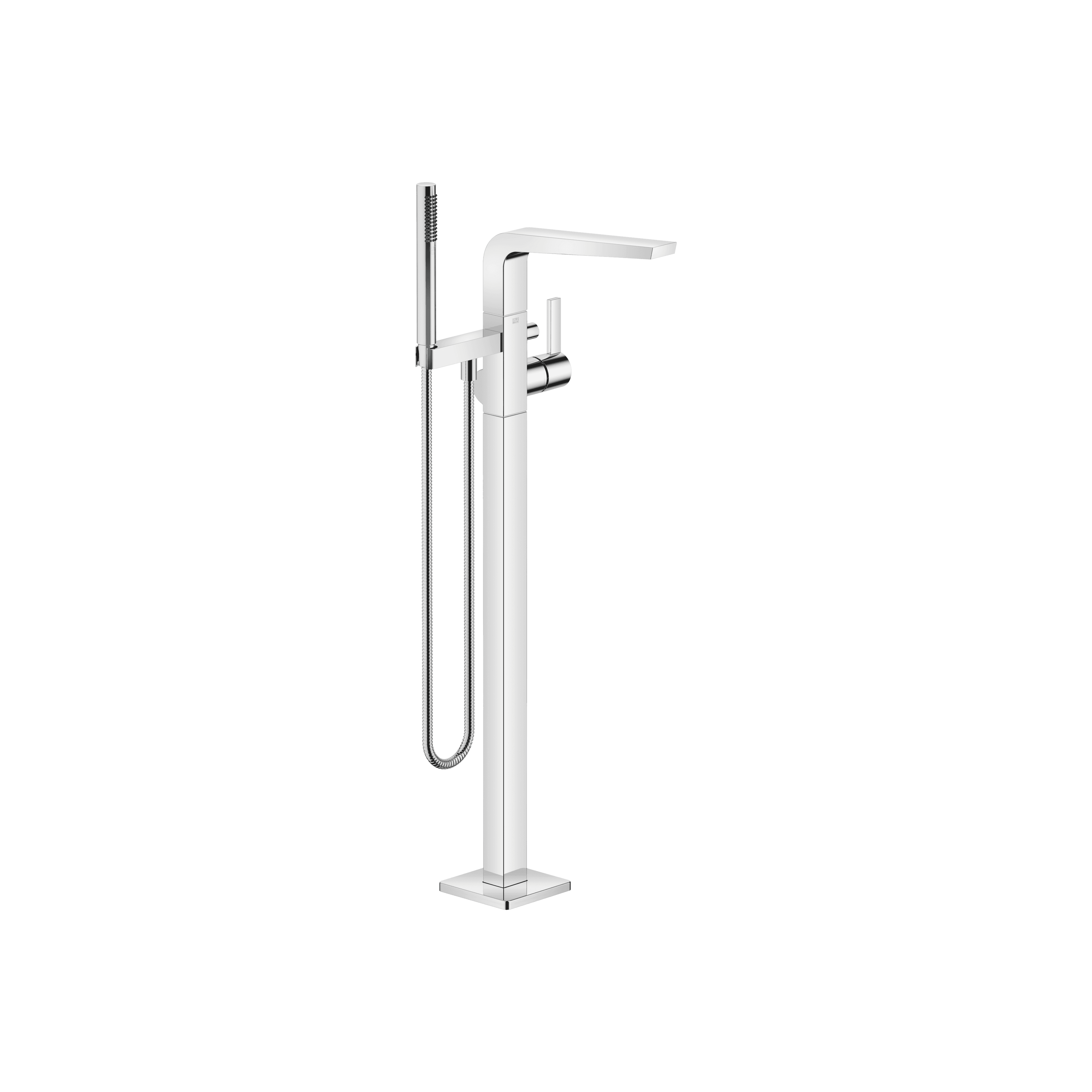 CL.1 Single-lever bath mixer with stand pipe for free-standing assembly with hand shower set by Dornbracht