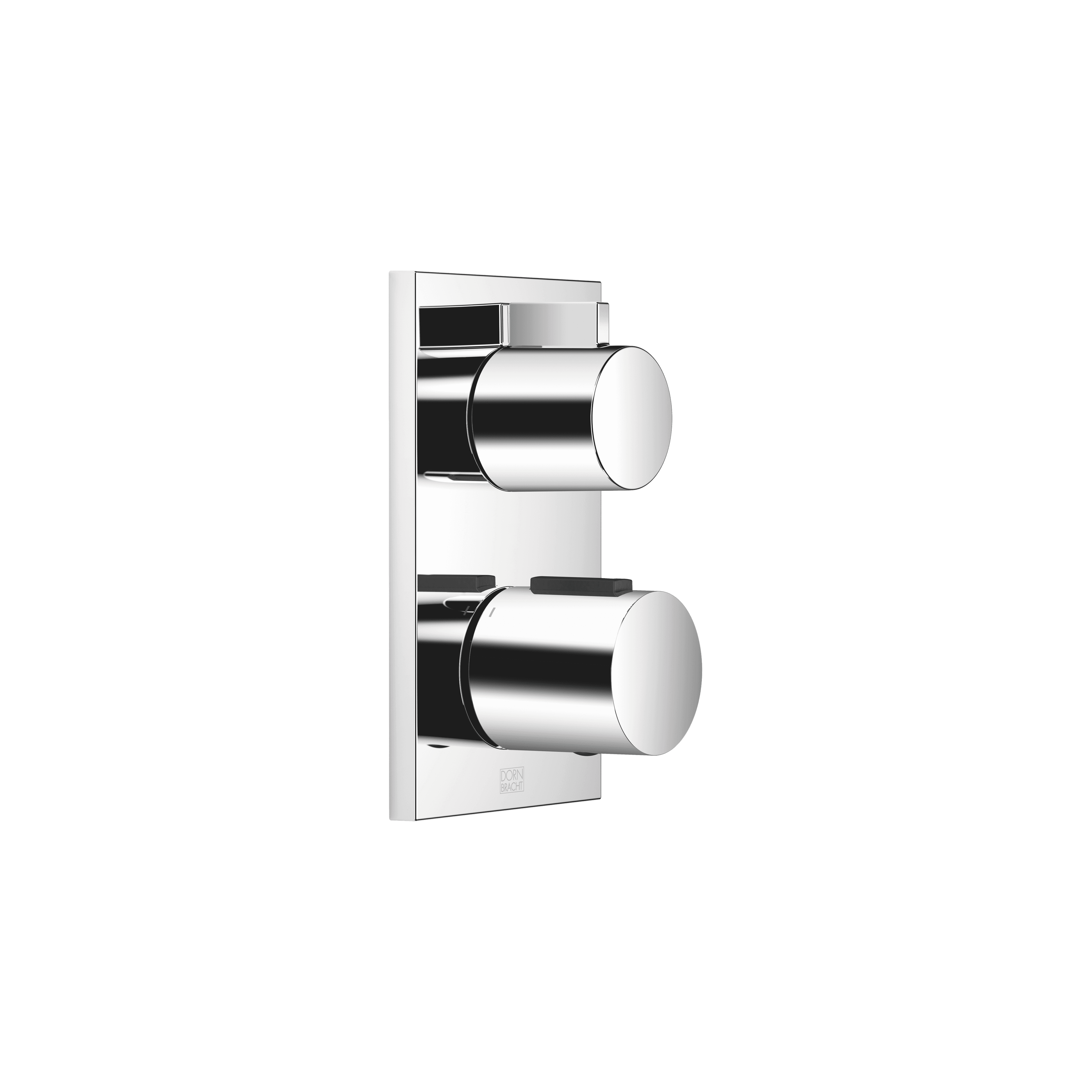 Concealed thermostat with one function volume control in Chrome