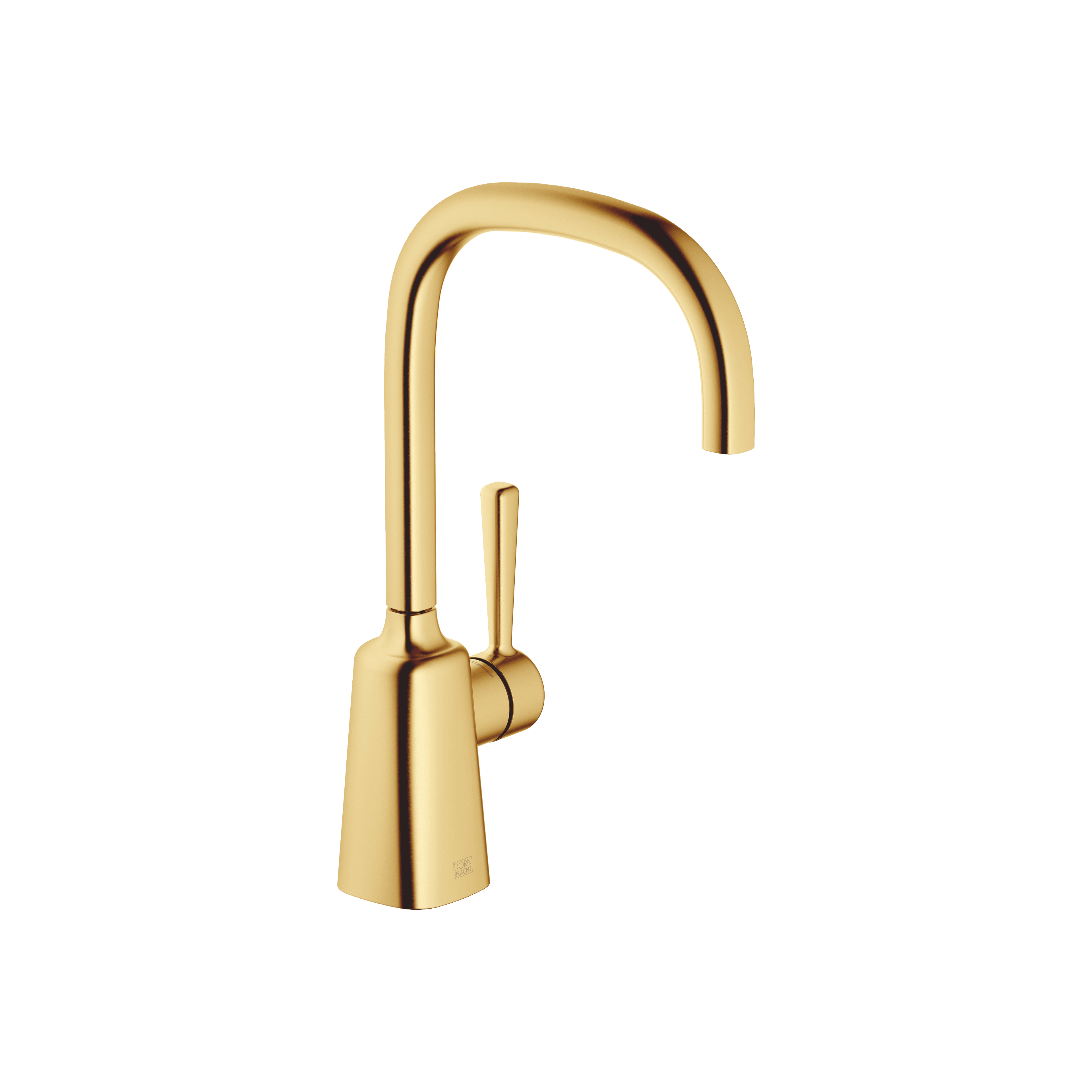 COYA Single-lever basin mixer without pop-up waste in Brushed Durabrass (23kt Gold)
