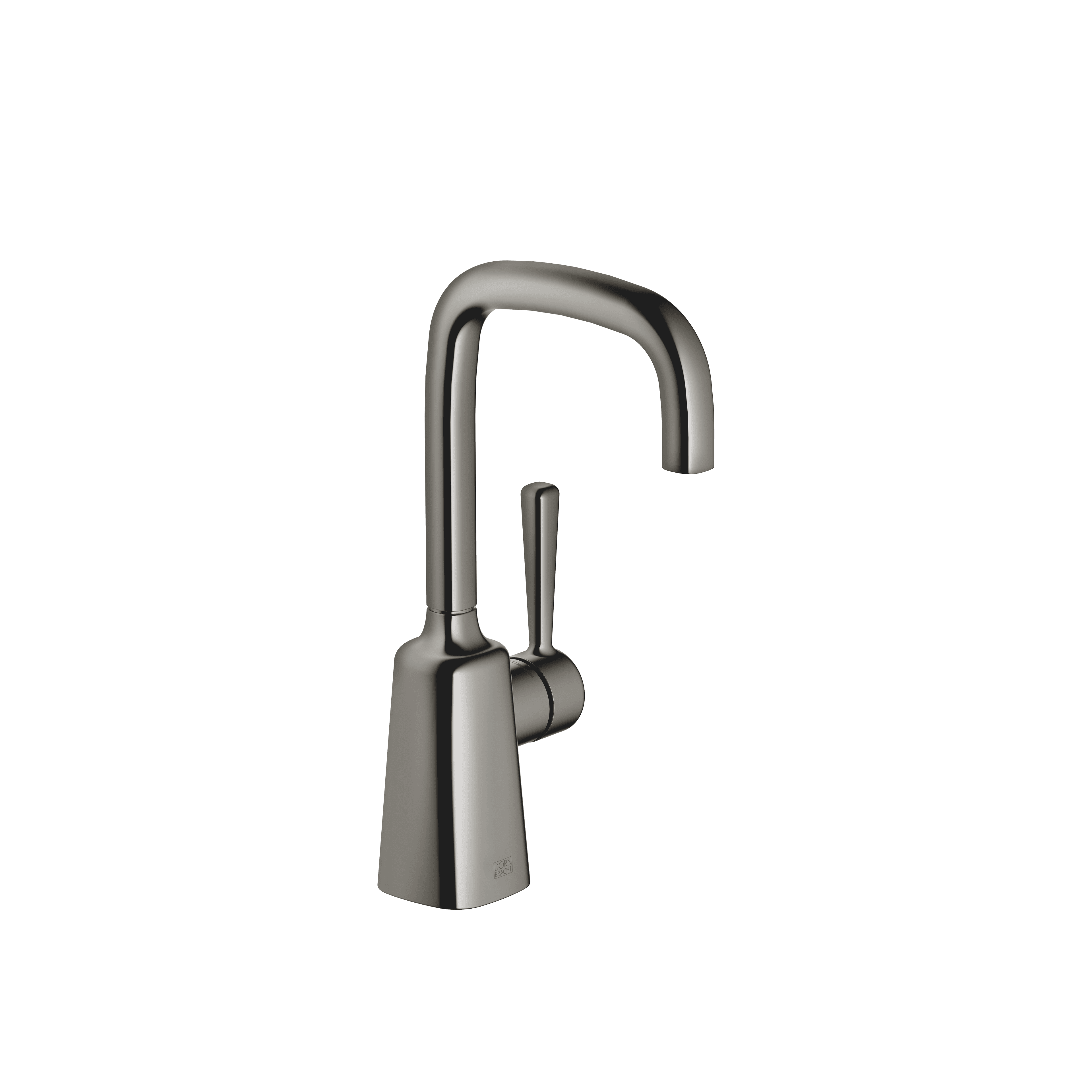 COYA Single-lever basin mixer without pop-up waste in Dark Chrome