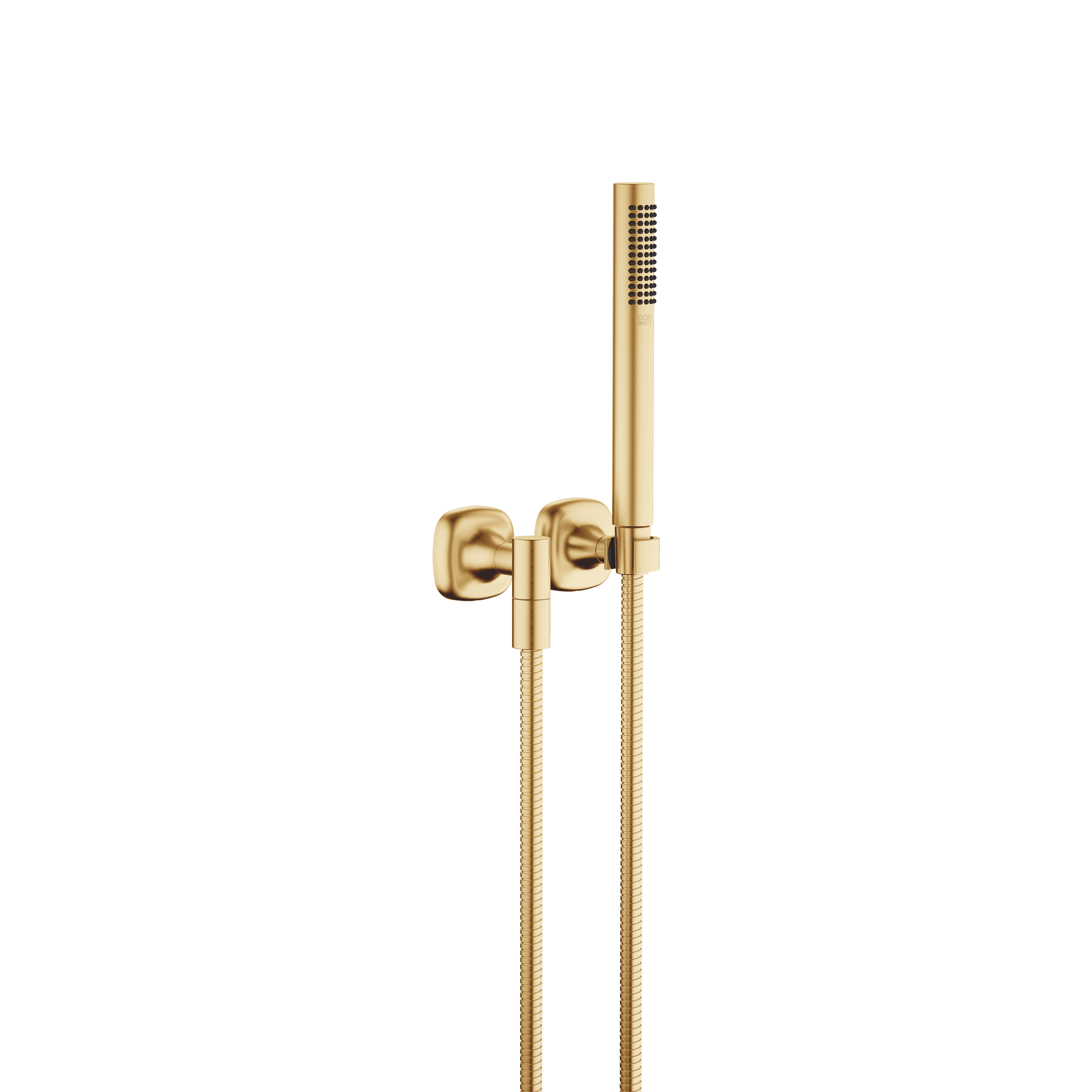 COYA Hand shower set with individual rosettes FlowReduce in Brushed Durabrass (23kt Gold)