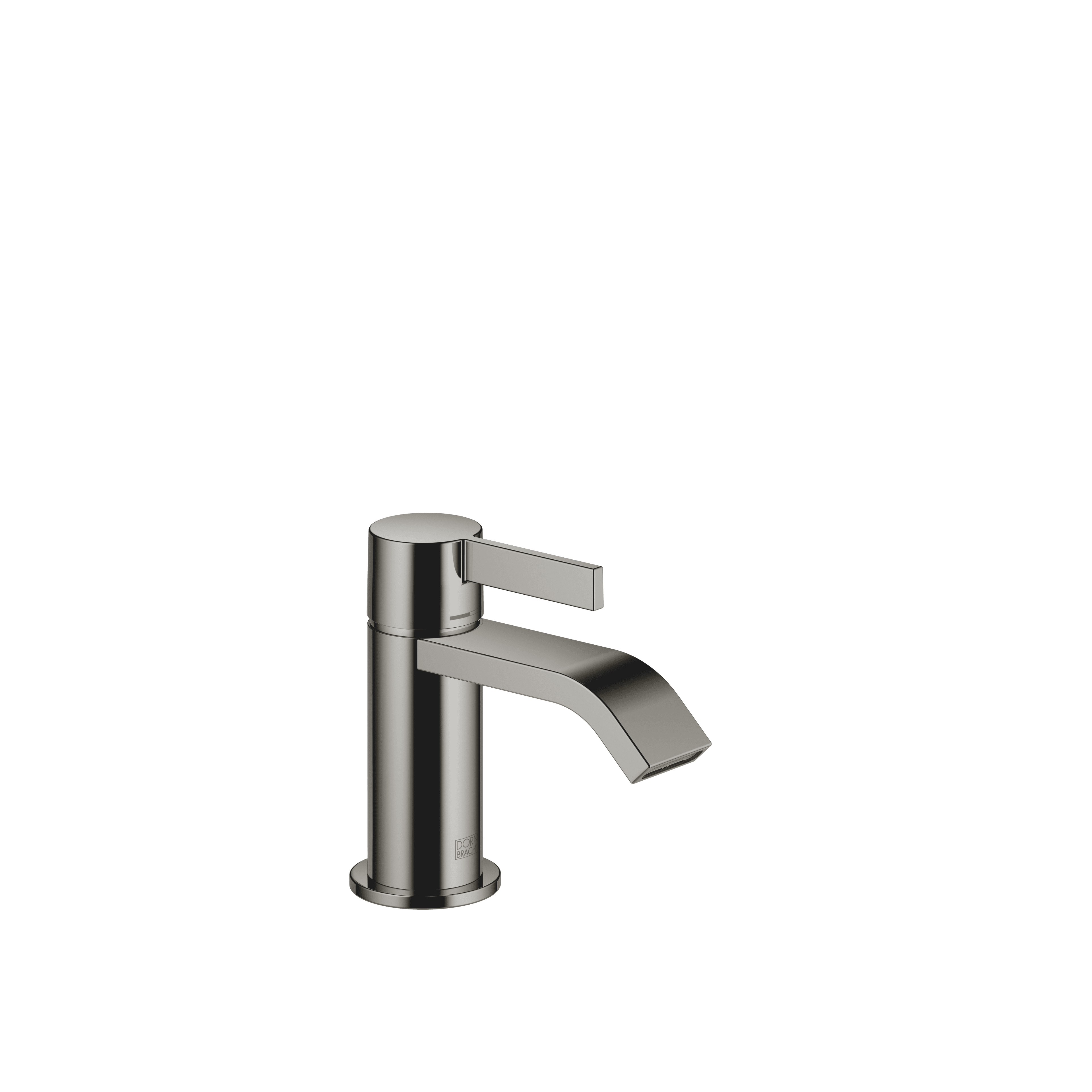 IMO Single-lever basin mixer without pop-up waste in Dark Chrome