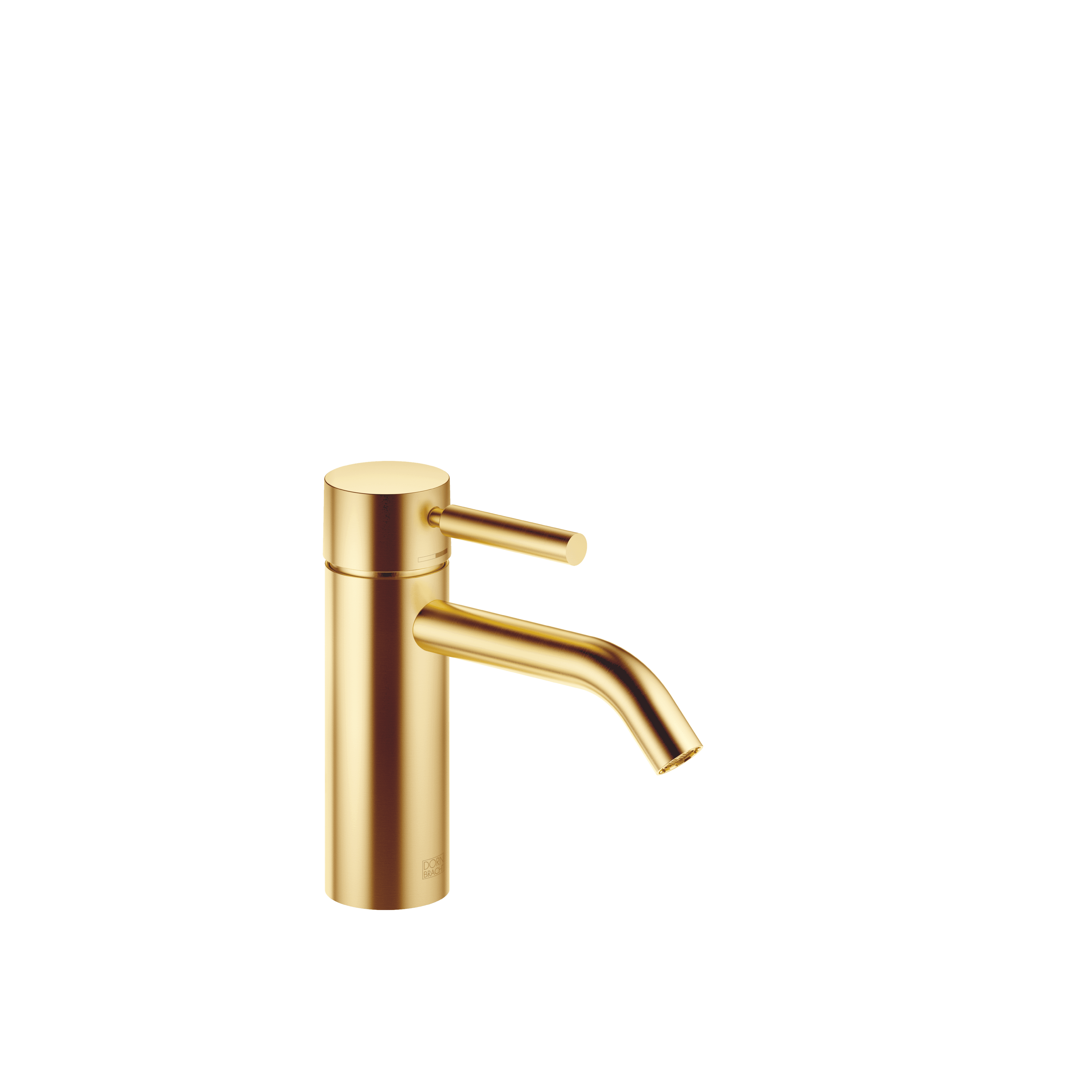META Single-lever basin mixer without pop-up waste in Brushed Gold (PVD)