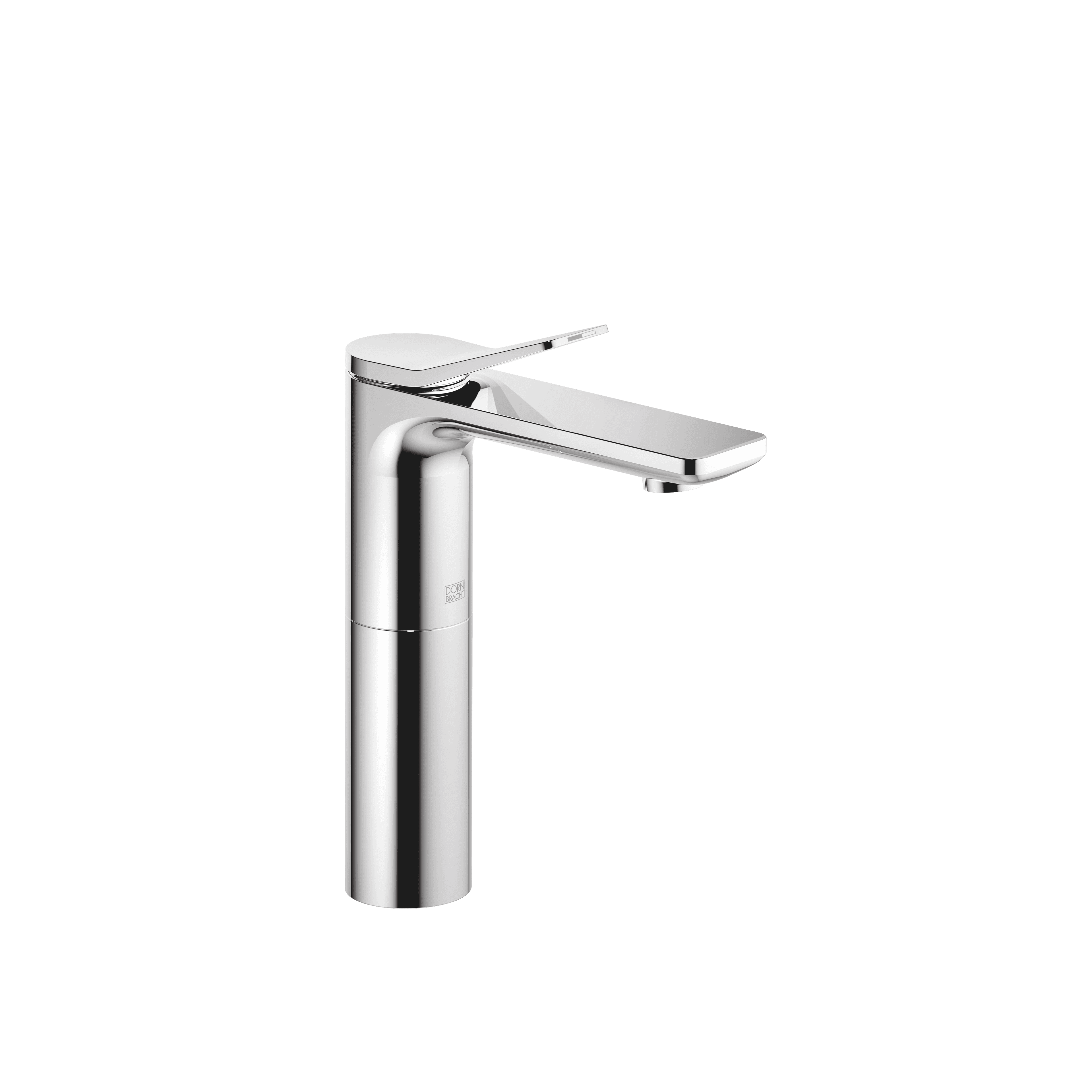 LISSÉ Single-lever basin mixer with raised base without pop-up waste in Chrome