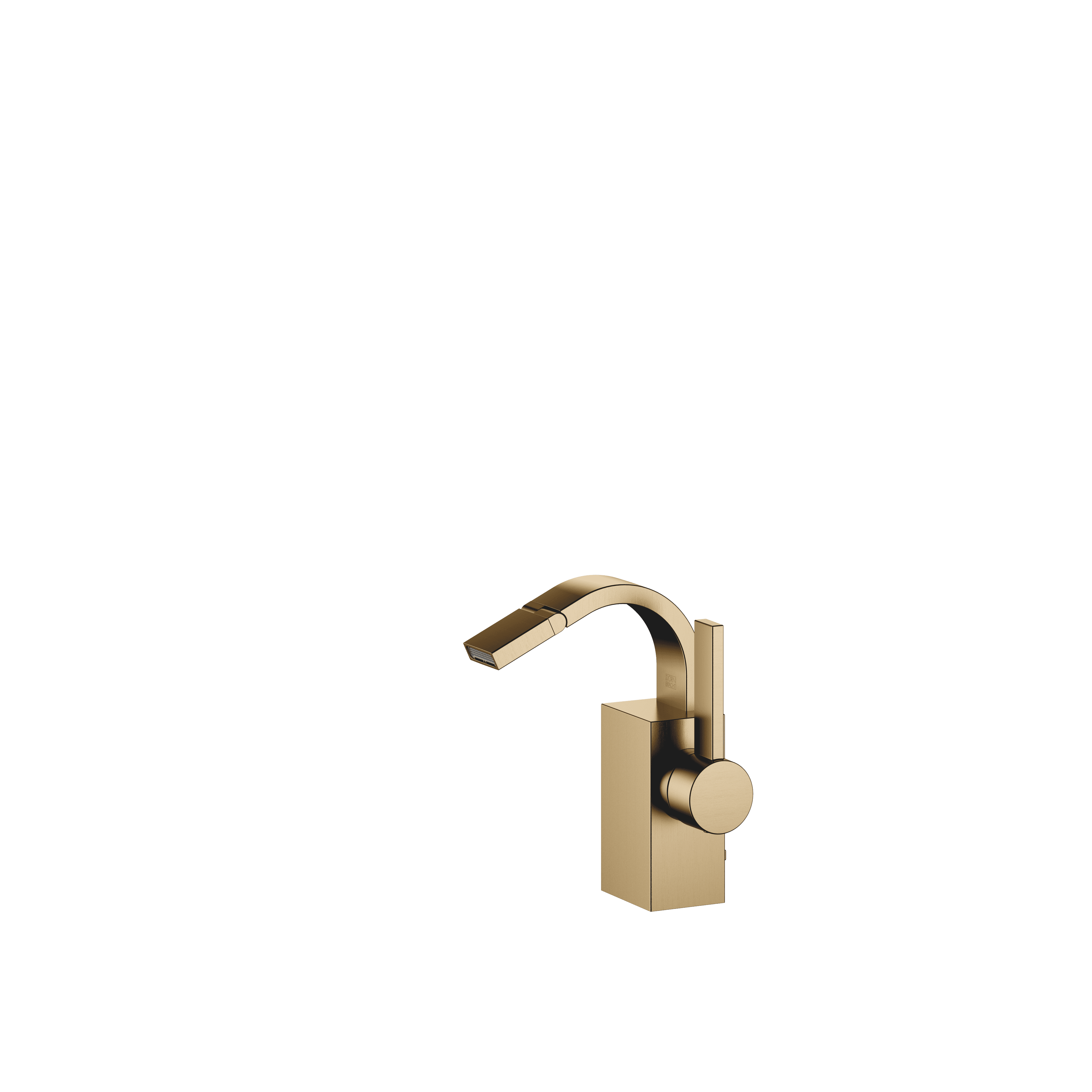 Single-lever bidet mixer with pop-up waste in Brushed Dark Brass (PVD)