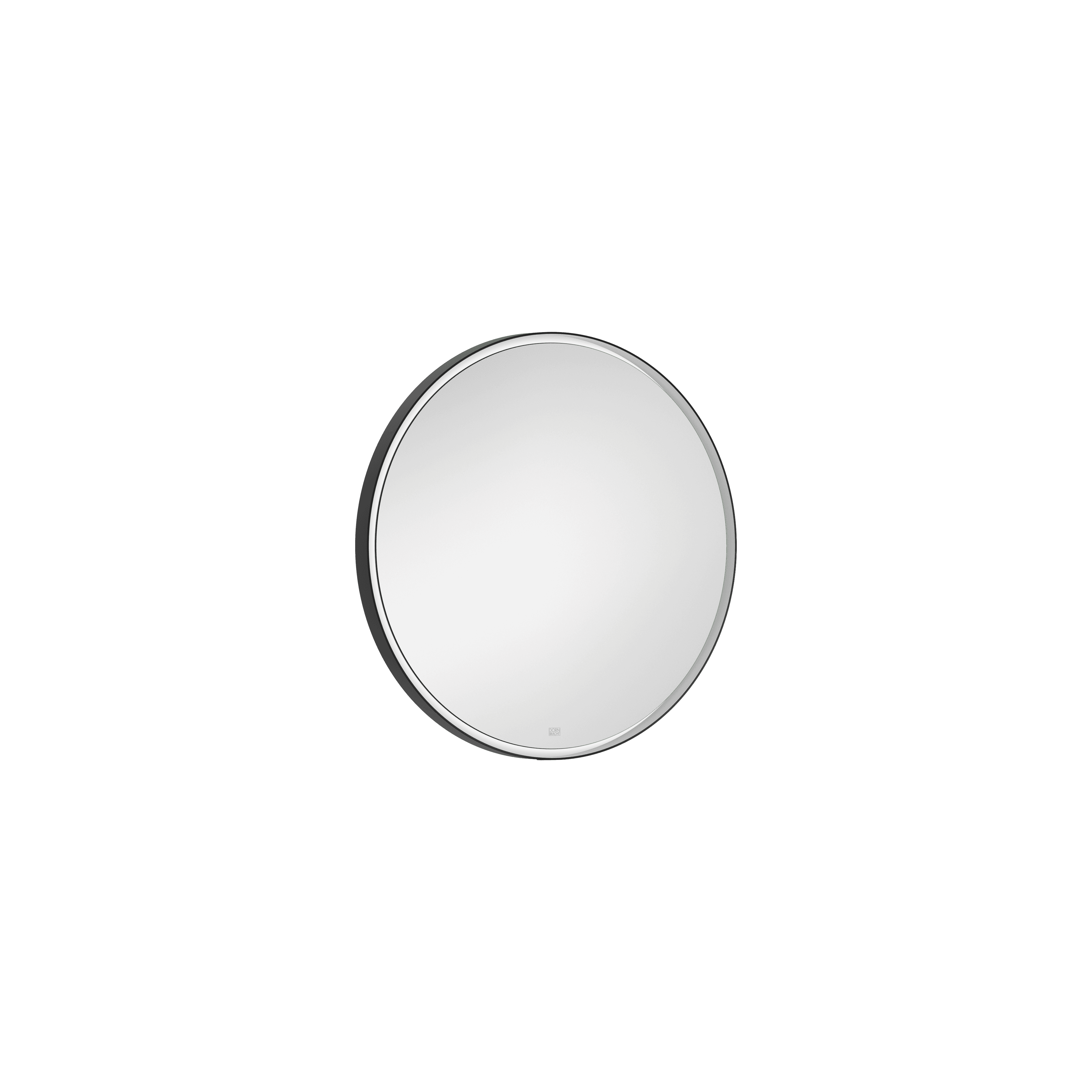Lighted mirror round in Matte Black
