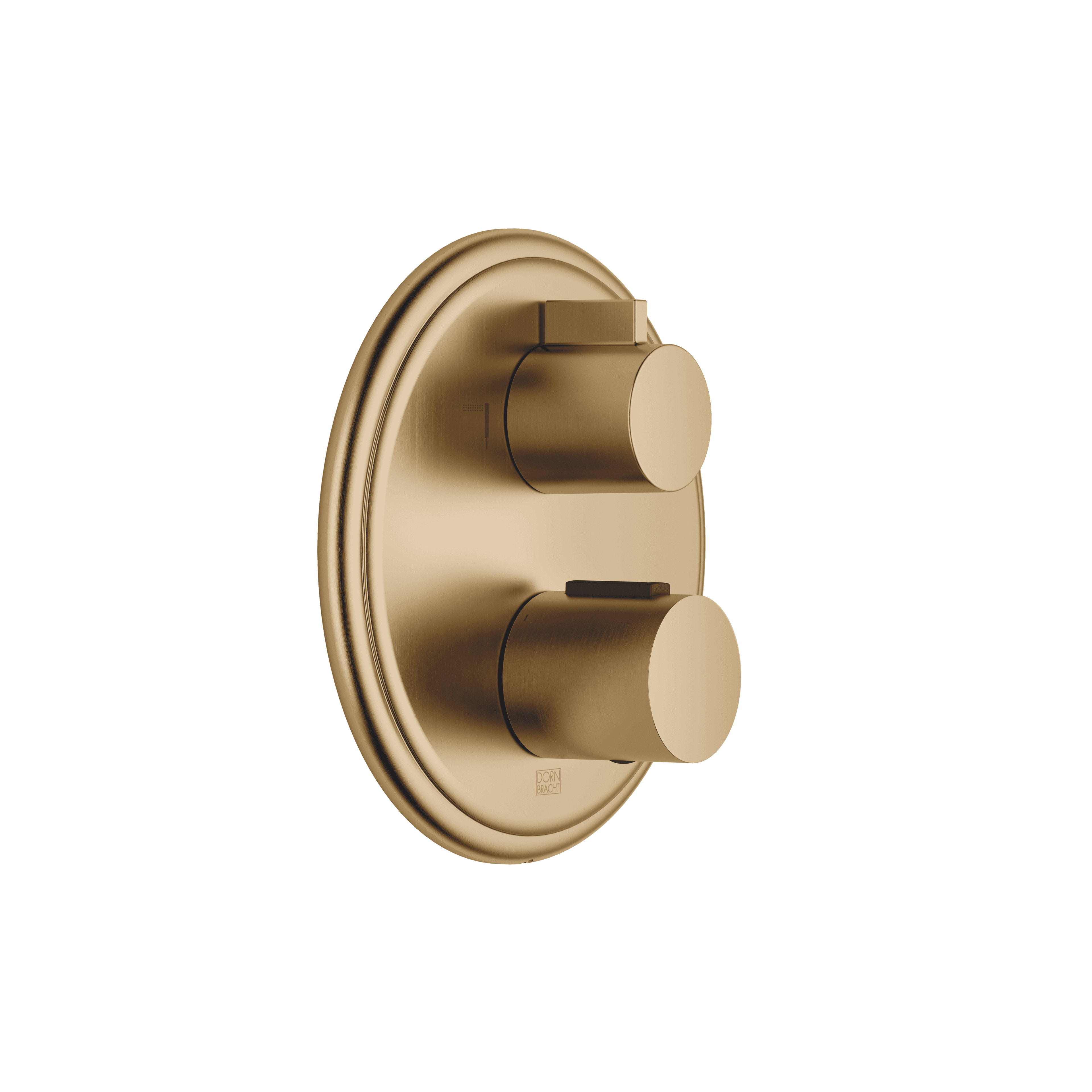 MADISON Concealed thermostat with two function volume control in Brushed Dark Brass (PVD)