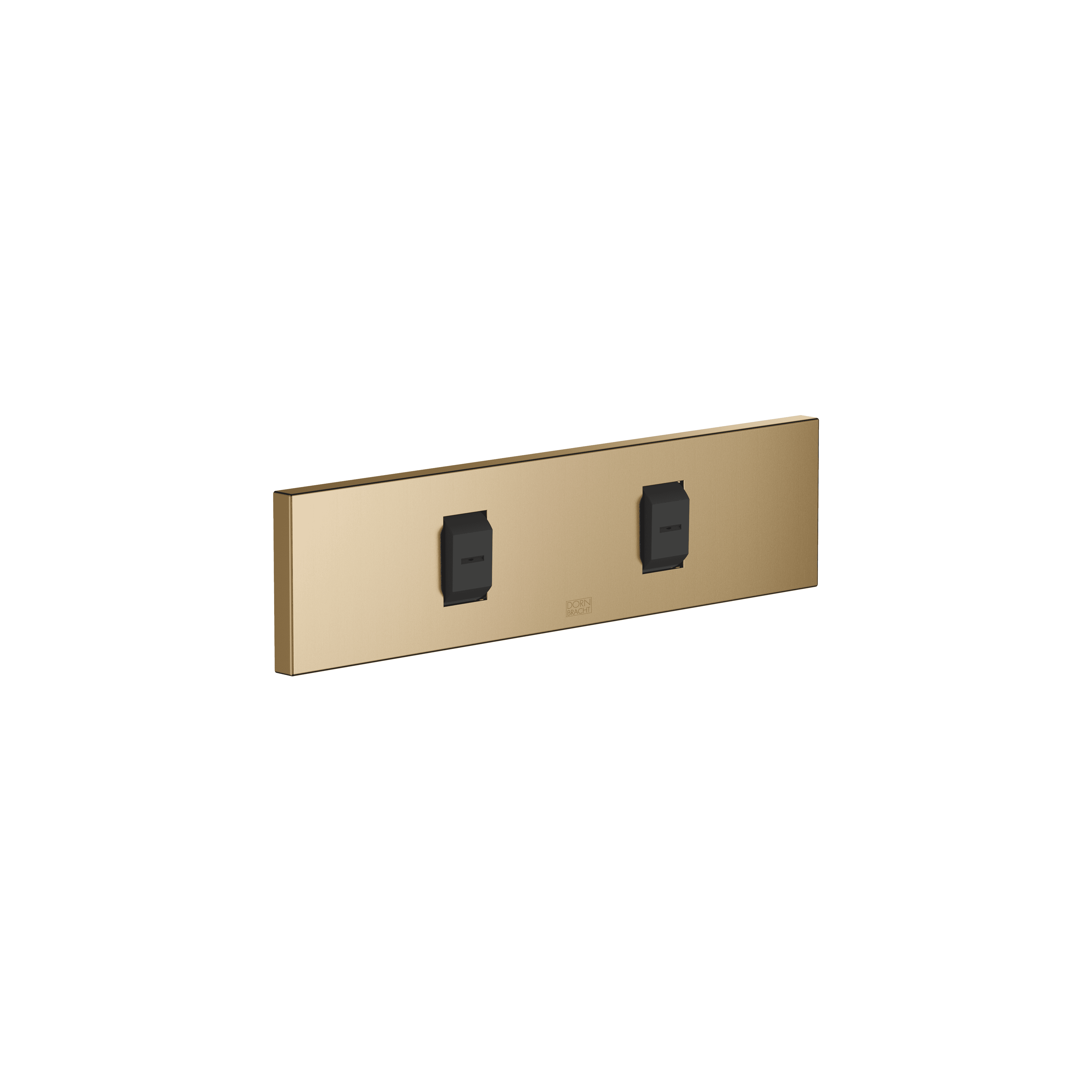 WATER FAN horizontal Concealed body spray in Brushed Dark Brass (PVD)