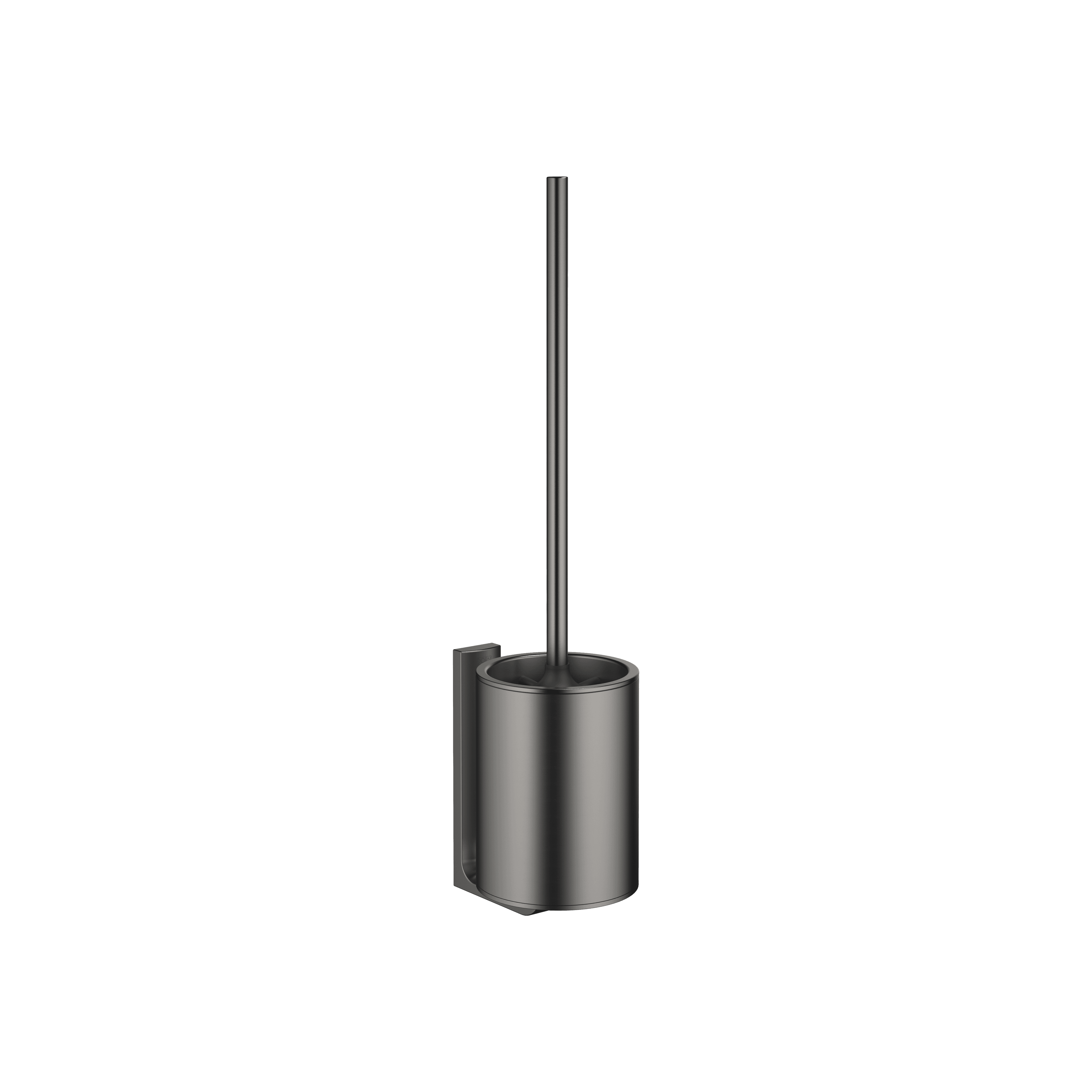 Toilet brush set in Brushed Dark Platinum
