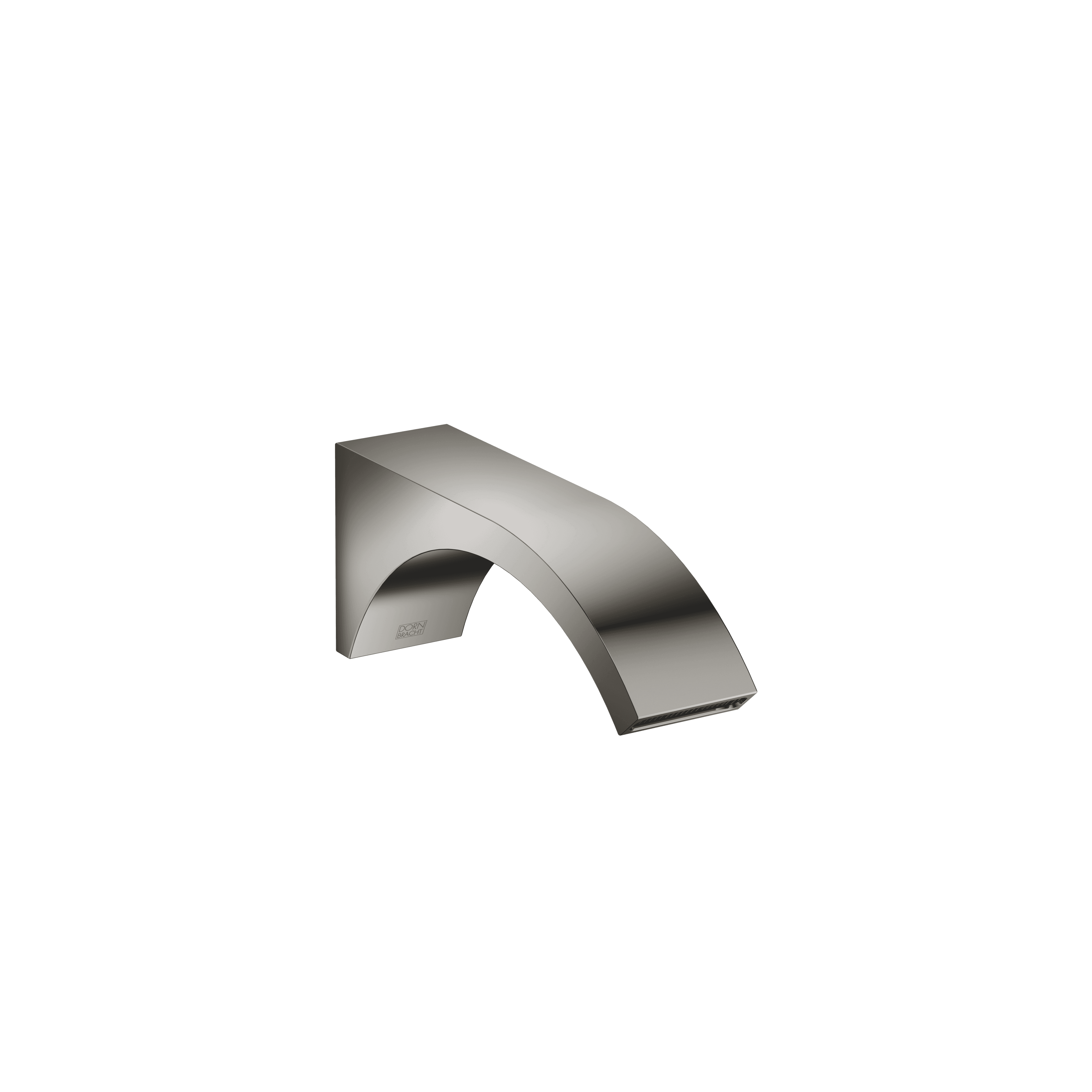 CYO Wall-mounted basin spout without pop-up waste in Dark Chrome