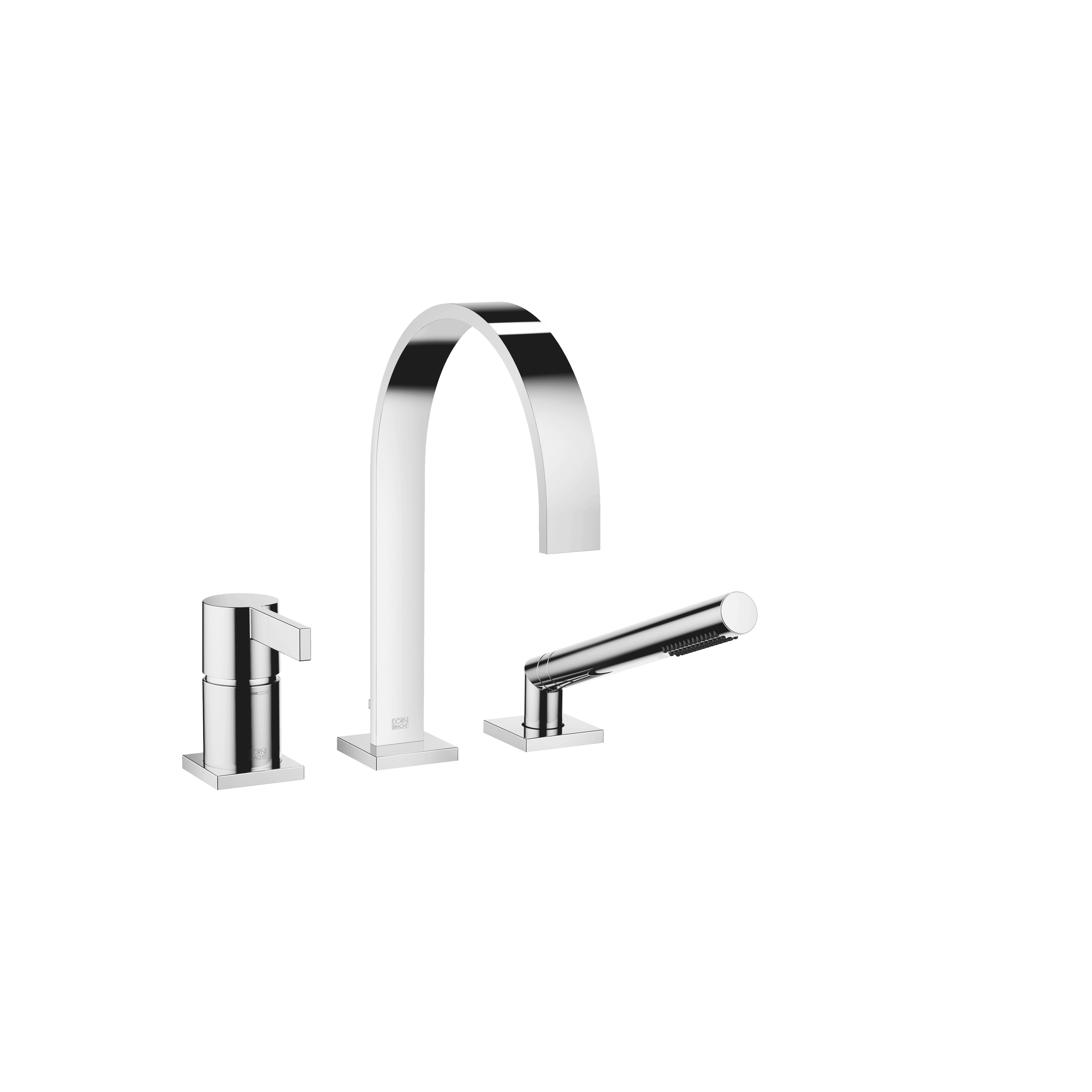 MEM Three-hole single-lever bath mixer for bath rim or tile edge installation by Dornbracht
