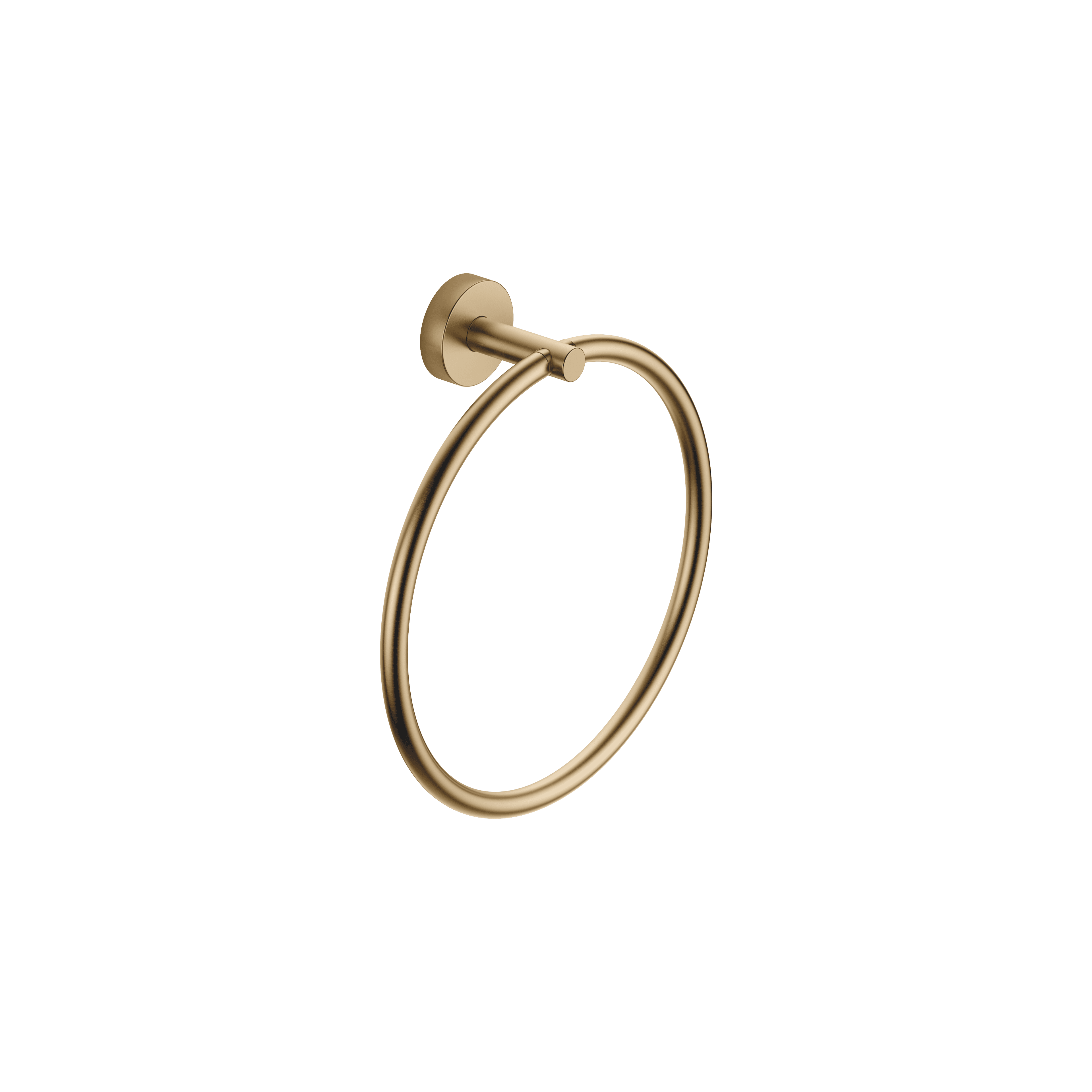Towel ring round in Brushed Dark Brass (PVD)