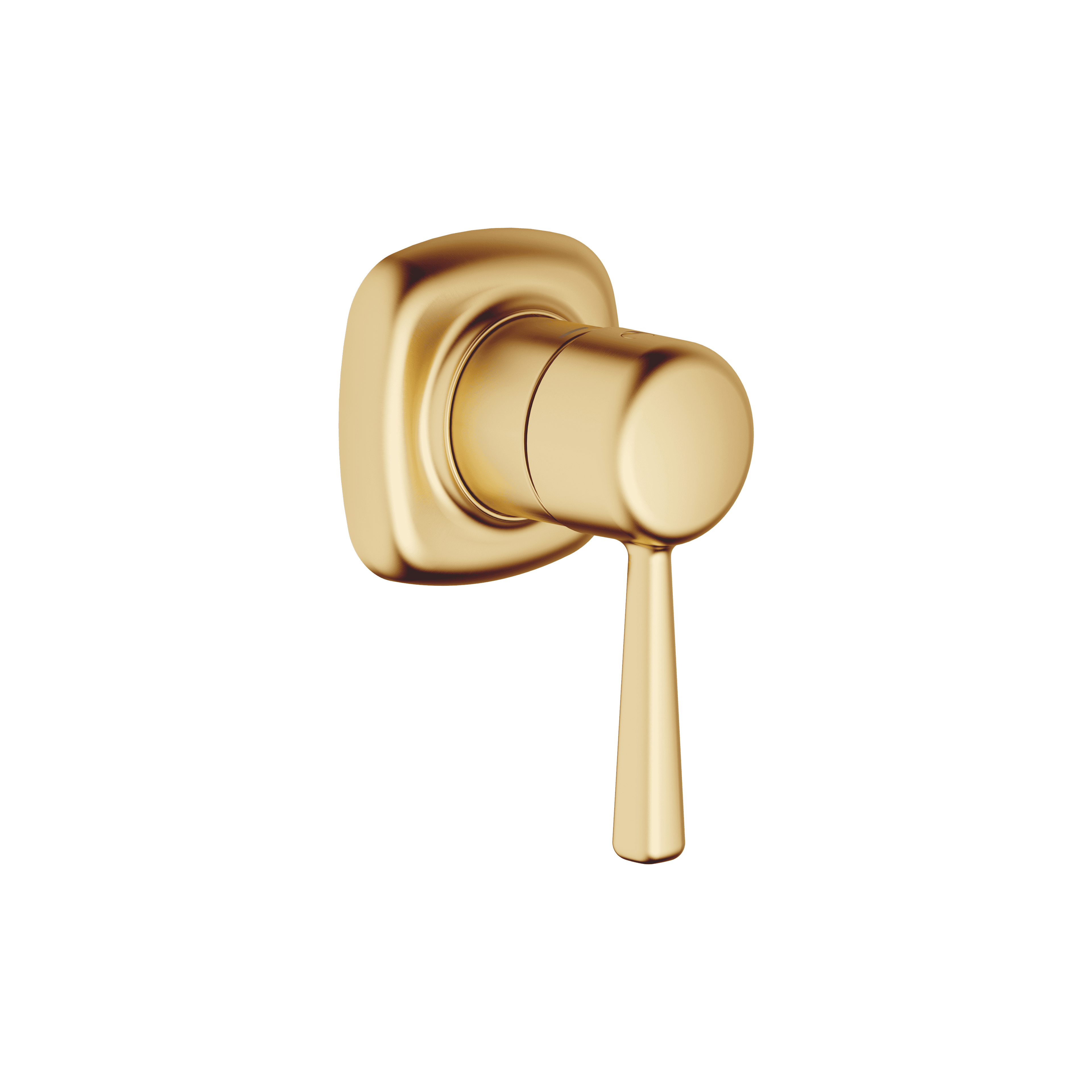 COYA Concealed single-lever mixer with cover plate in Brushed Durabrass (23kt Gold)