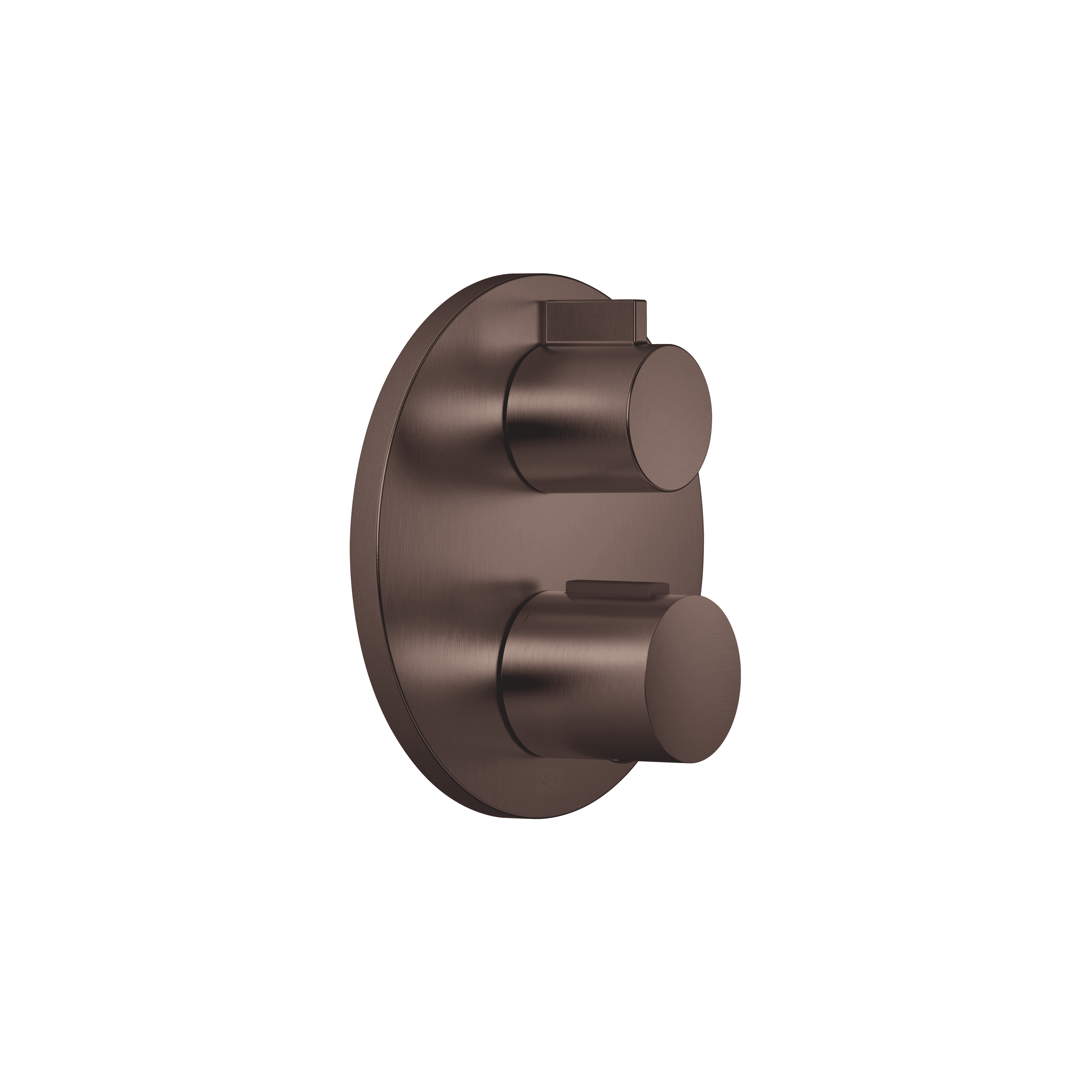 Concealed thermostat with one function volume control in Brushed Dark Bronze (PVD)