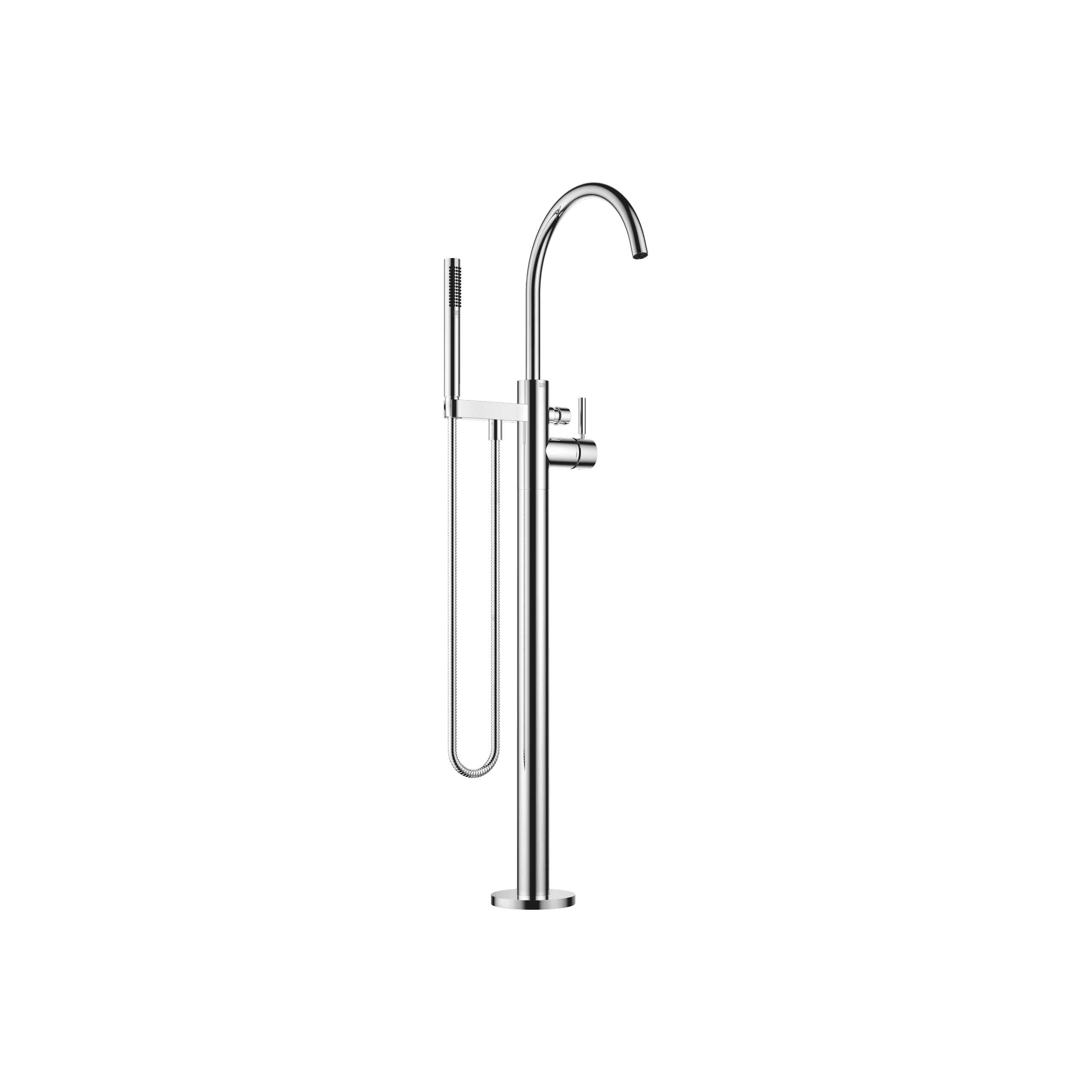Dornbracht Single-lever bath mixer with stand pipe for free-standing assembly with hand shower set