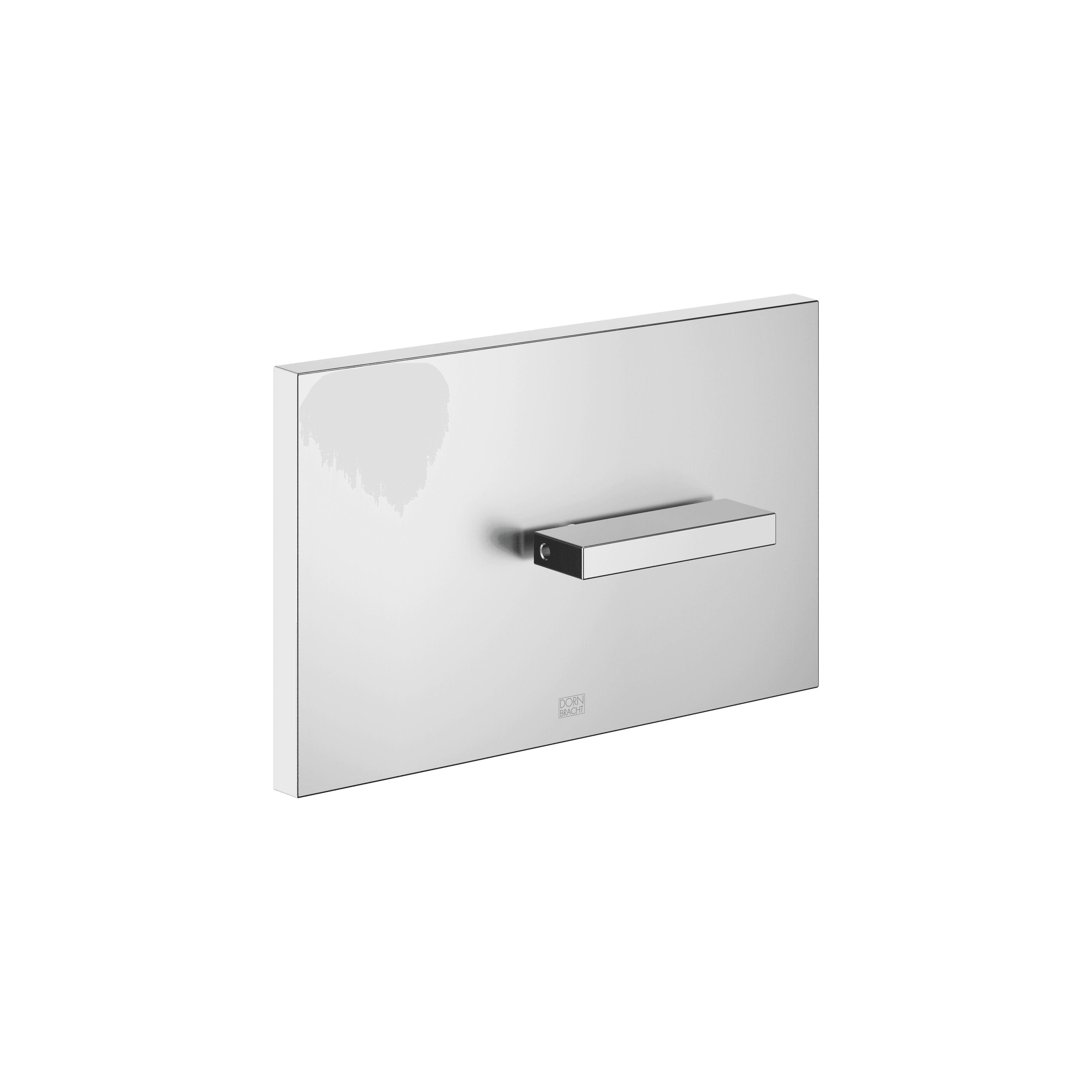 Cover plate for the concealed WC cistern made by TeCe in Brushed Chrome