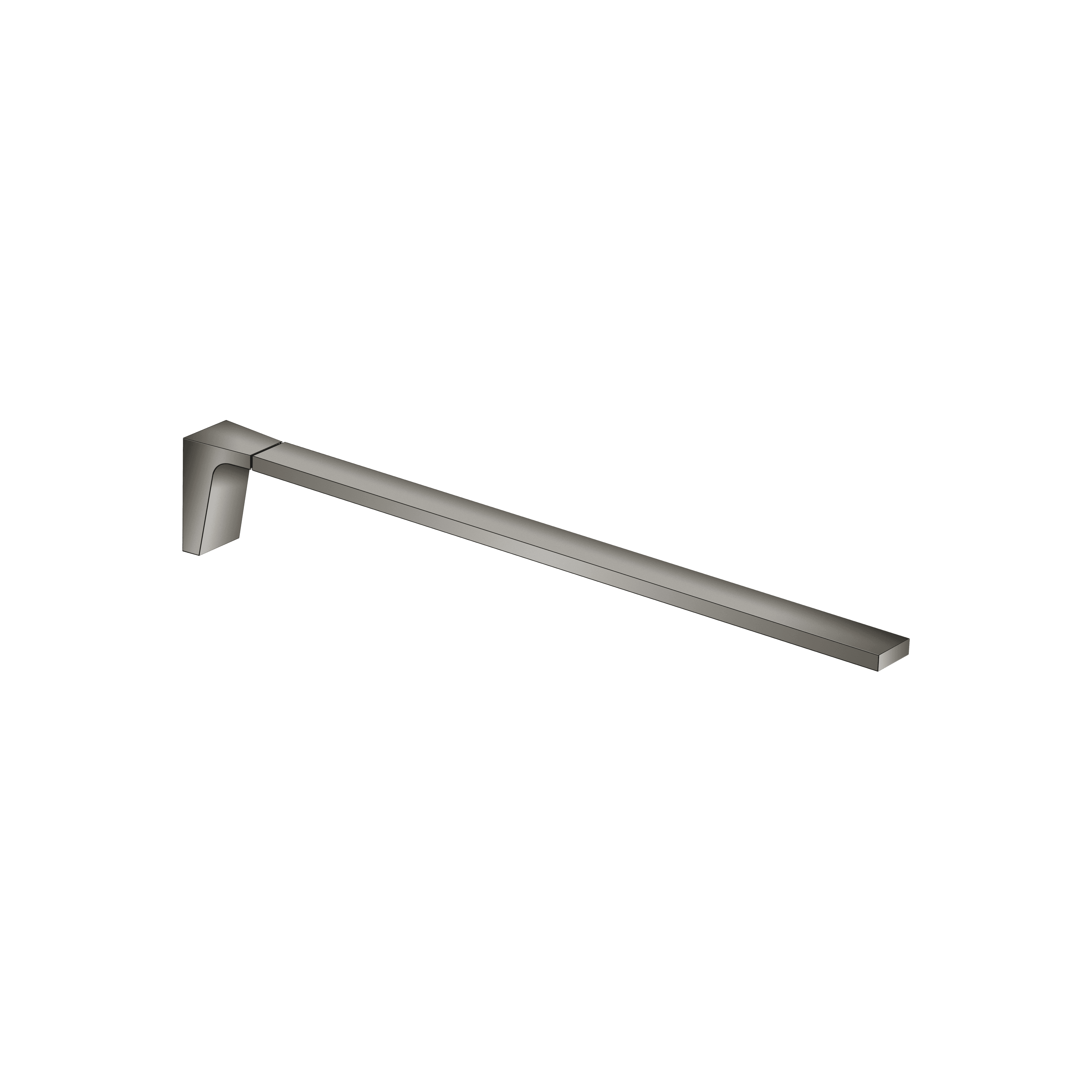 CL.1 Towel bar 1-piece non-swivel in Dark Chrome