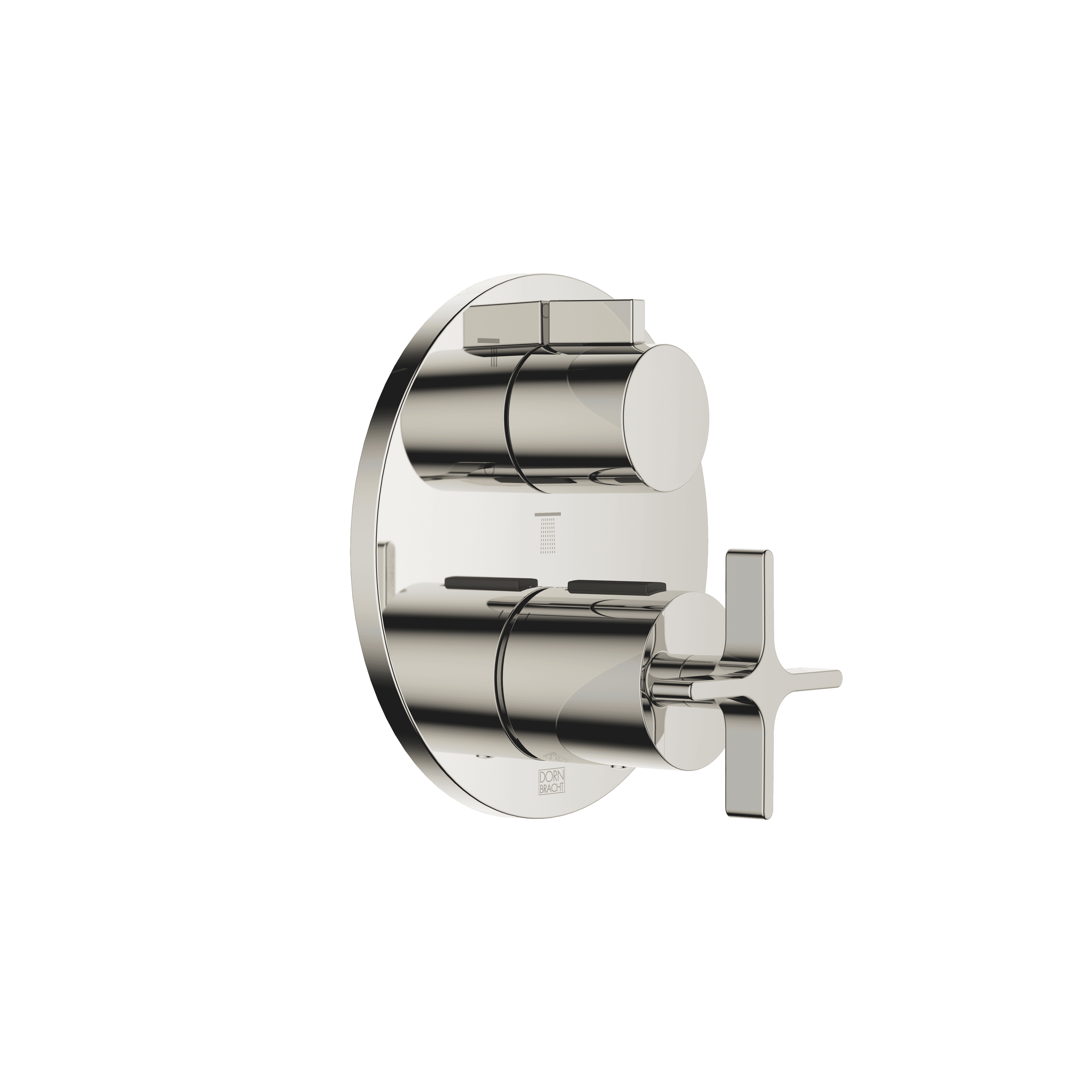 VAIA Concealed thermostat with three function volume control in Platinum