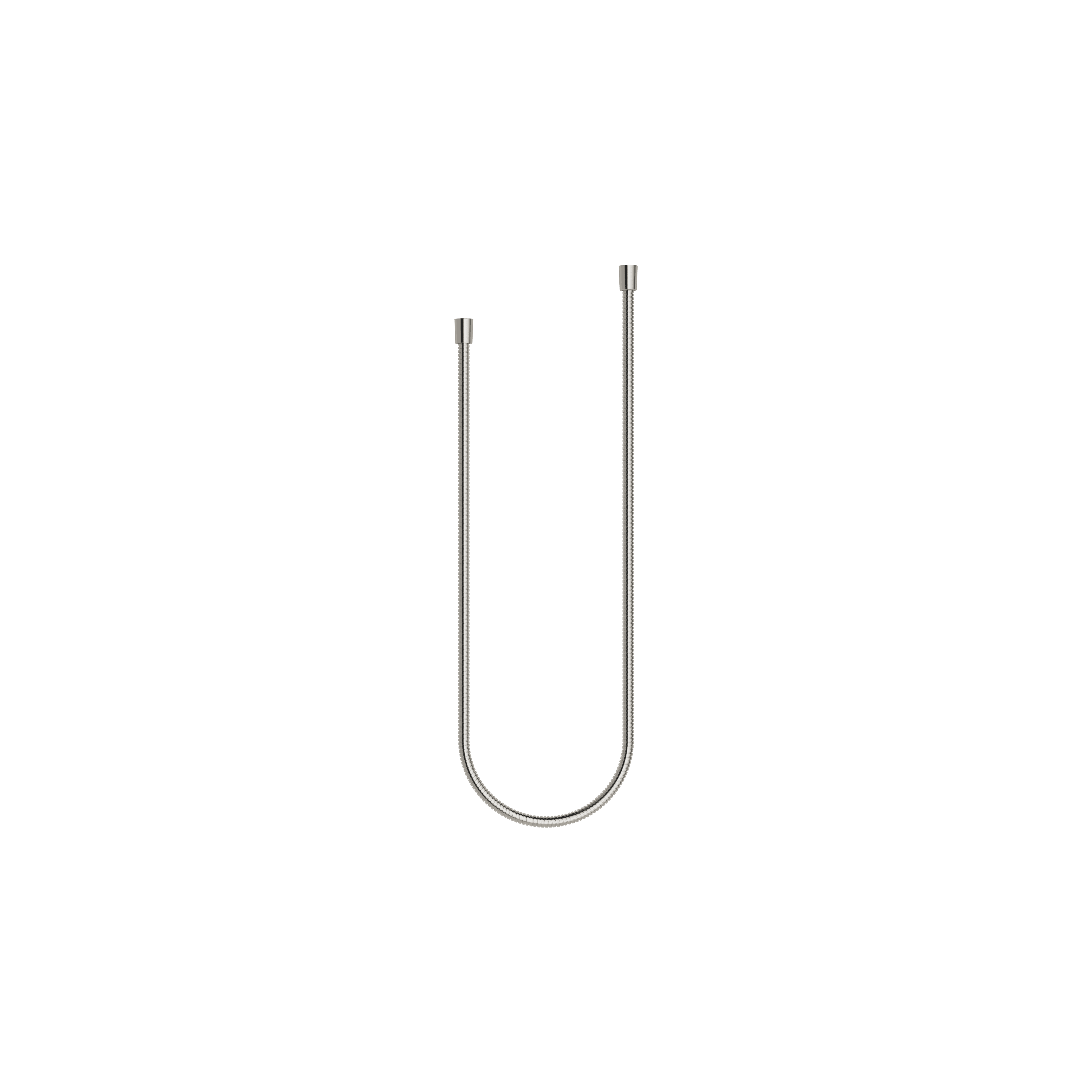 Metal shower hose 1/2" x 1/2" x 1250 mm in Brushed Platinum