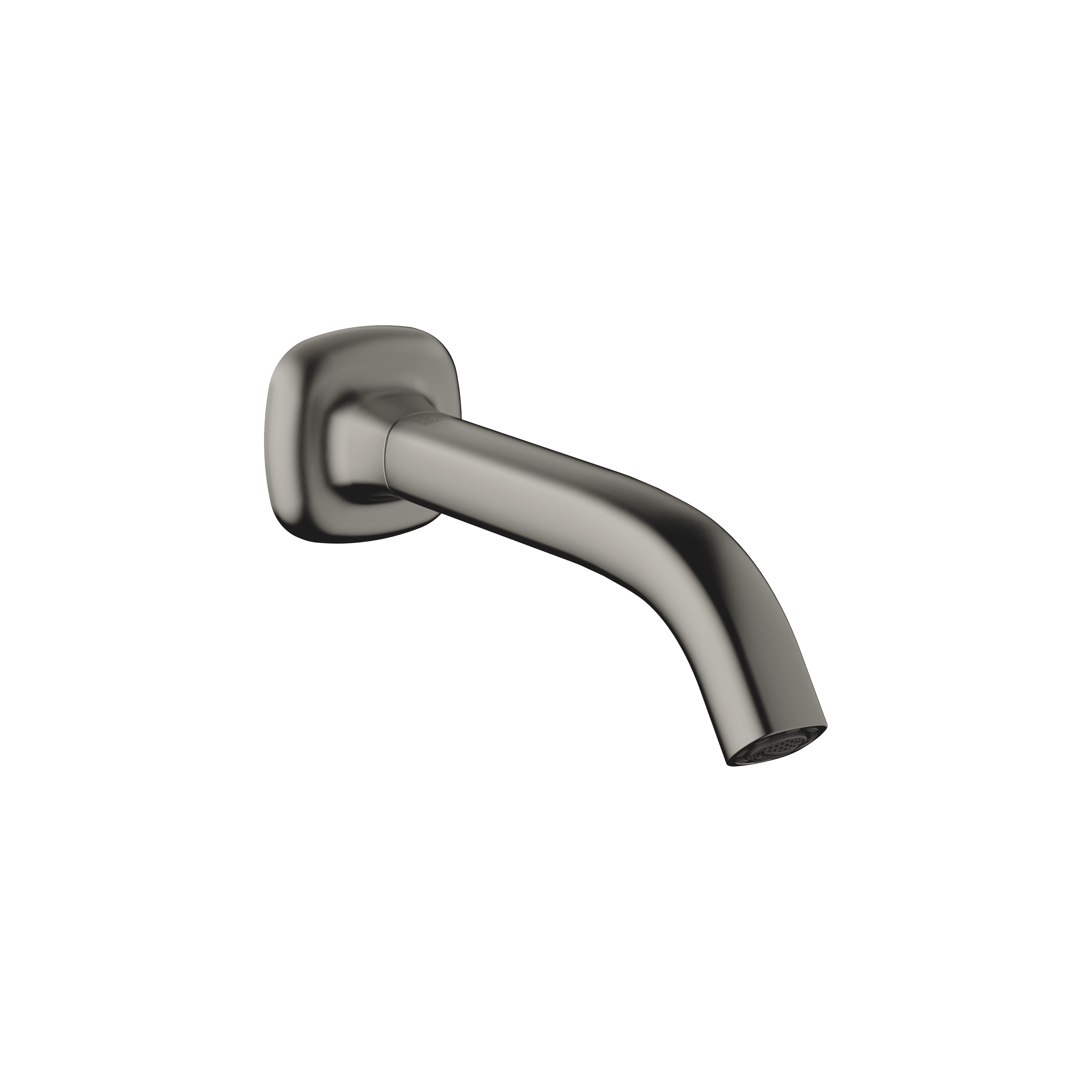 COYA Bath spout for wall mounting in Brushed Dark Platinum