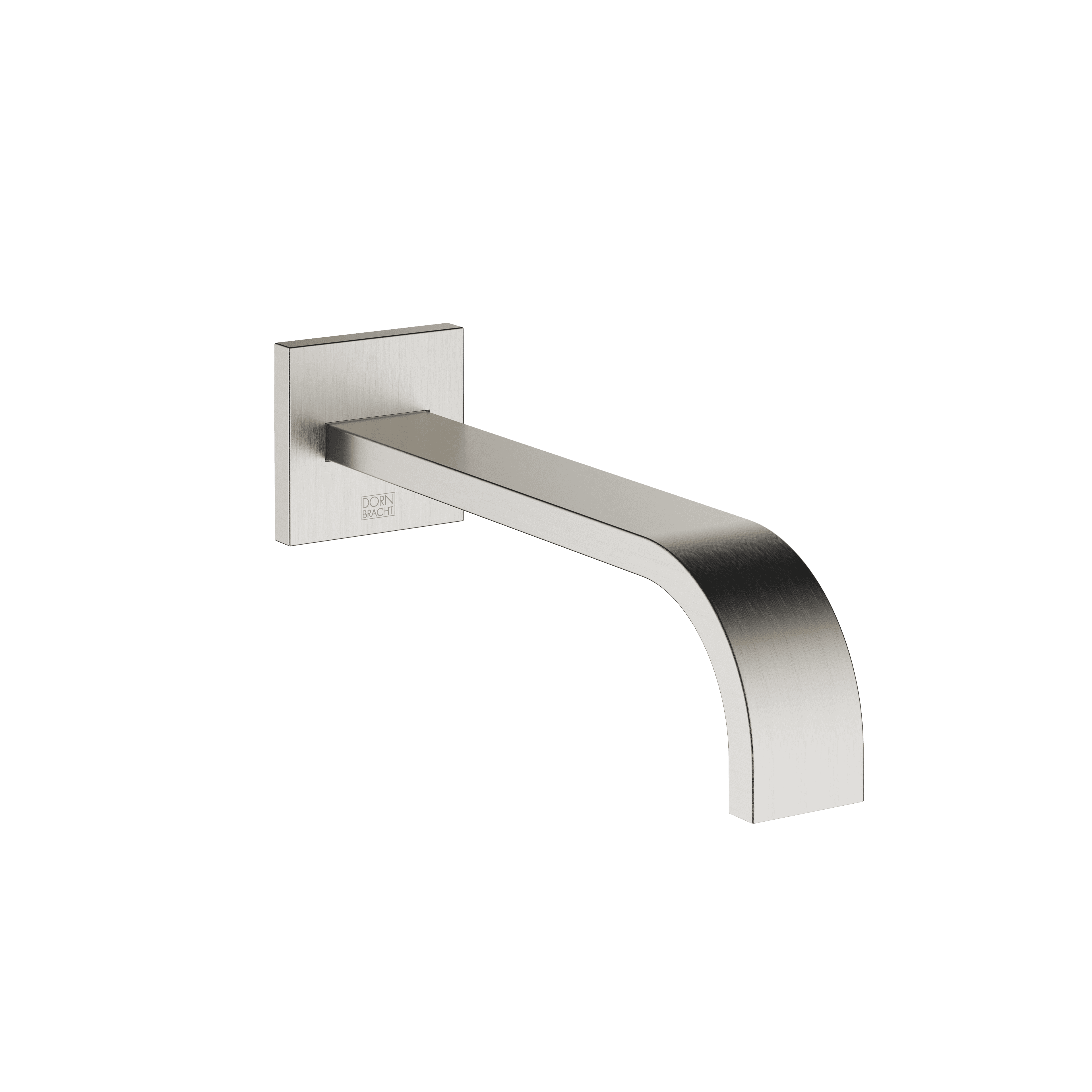 MEM Bath spout for wall mounting in Brushed Platinum