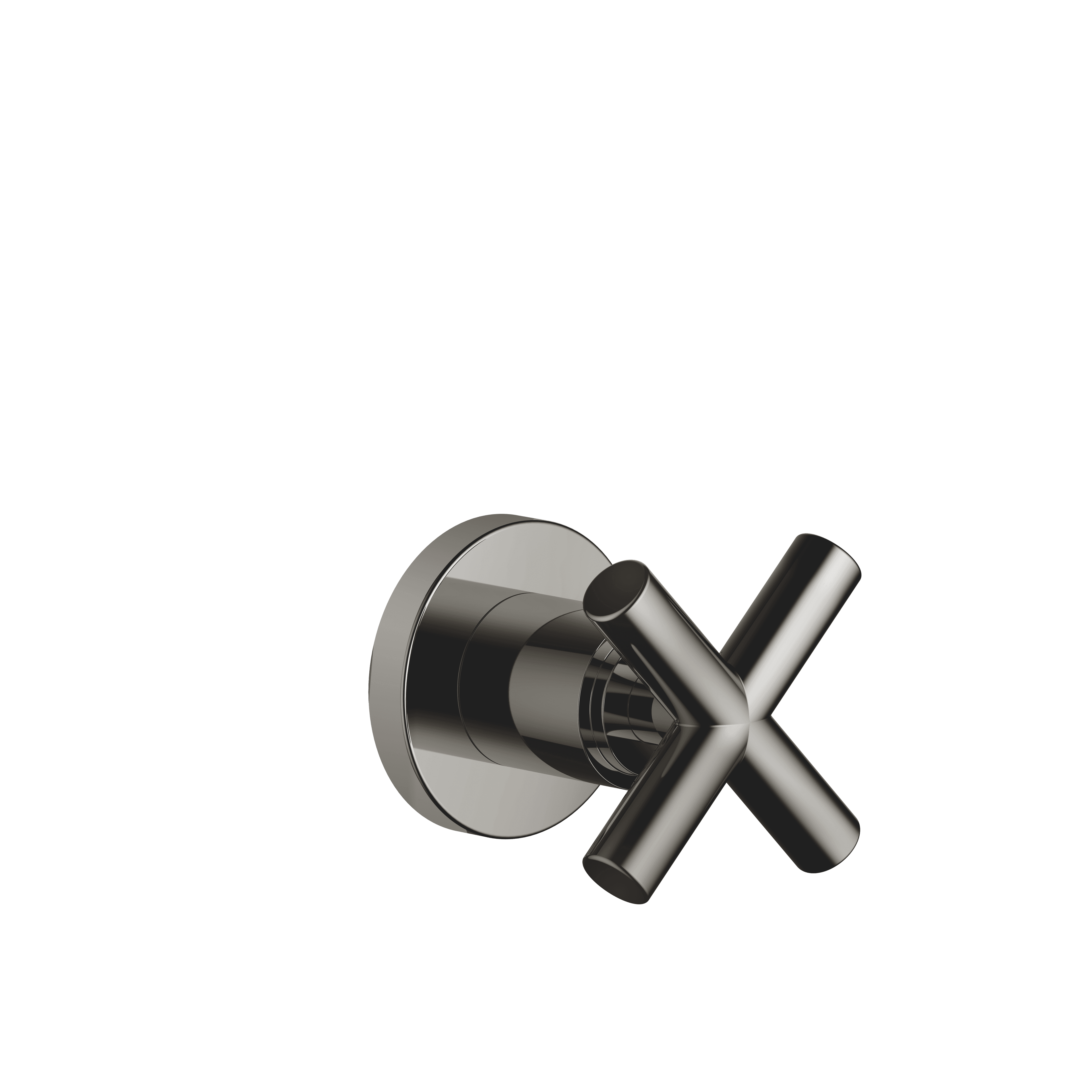 TARA Wall valve clockwise closing 1/2" in Dark Chrome