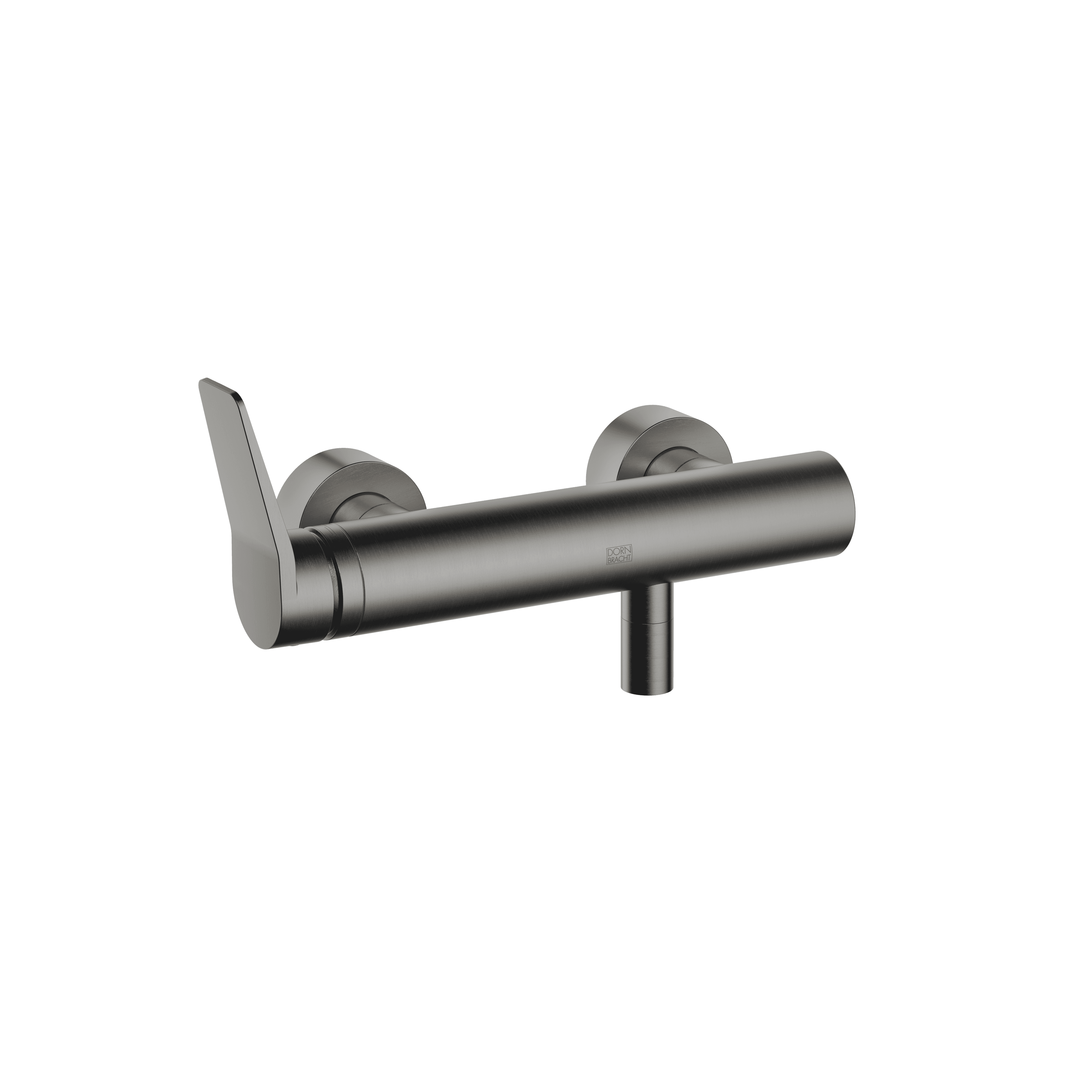 LISSÉ Single-lever shower mixer for wall mounting in Brushed Dark Platinum