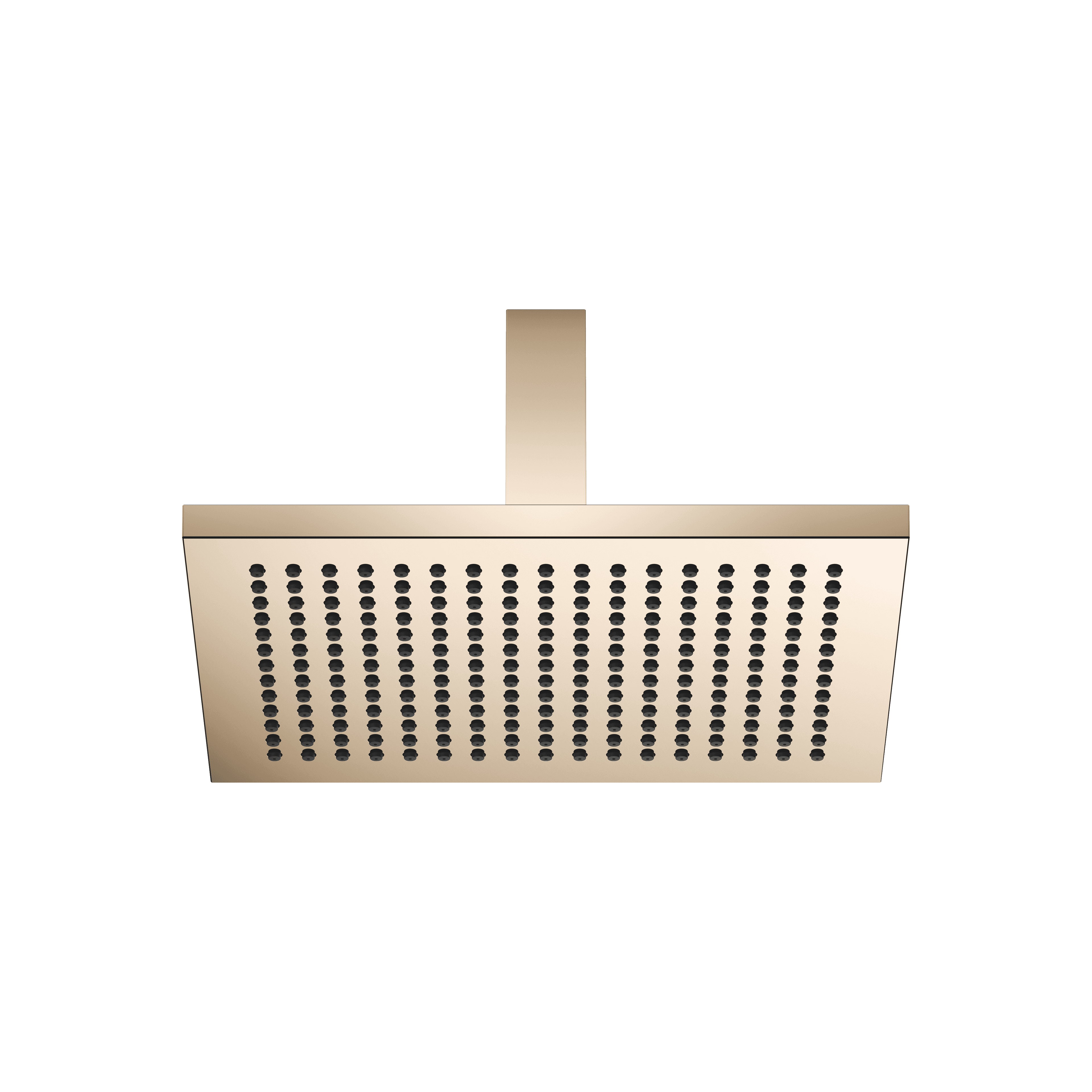 Rain shower with ceiling fixing 300 x 240 mm in Champagne (22kt Gold)
