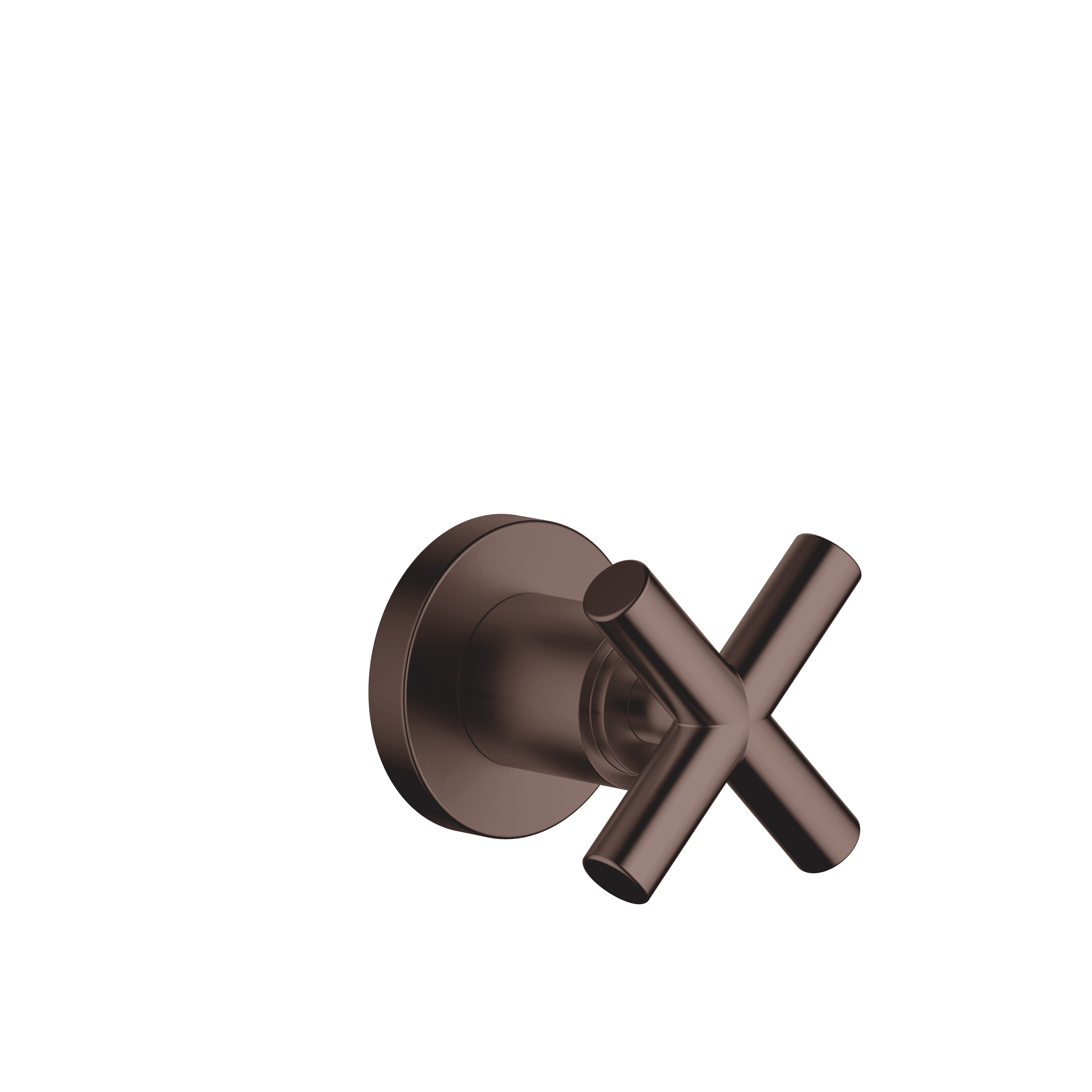 TARA Wall valve clockwise closing 1/2" in Brushed Dark Bronze (PVD)