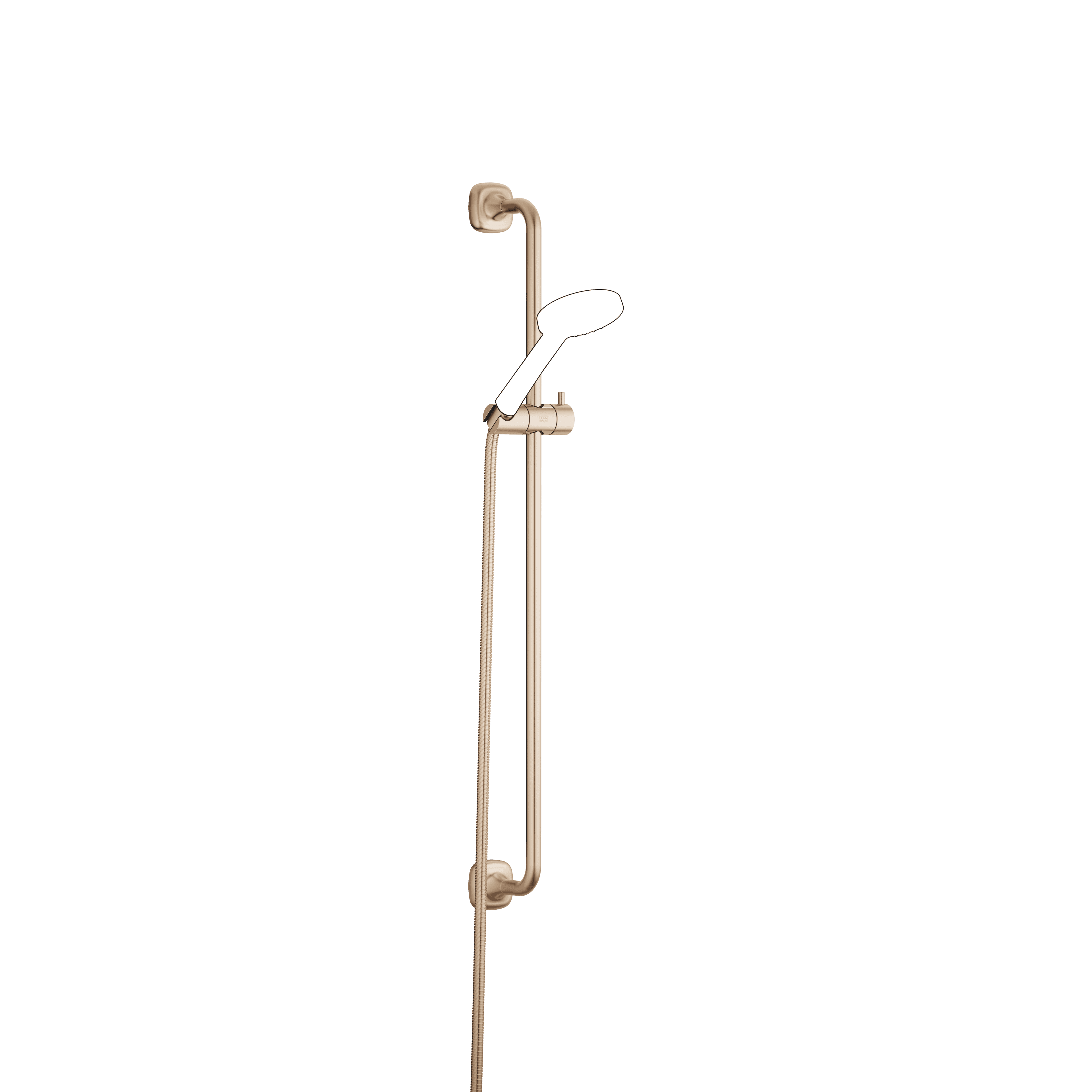 COYA Shower set without hand shower in Brushed Champagne (22kt Gold)