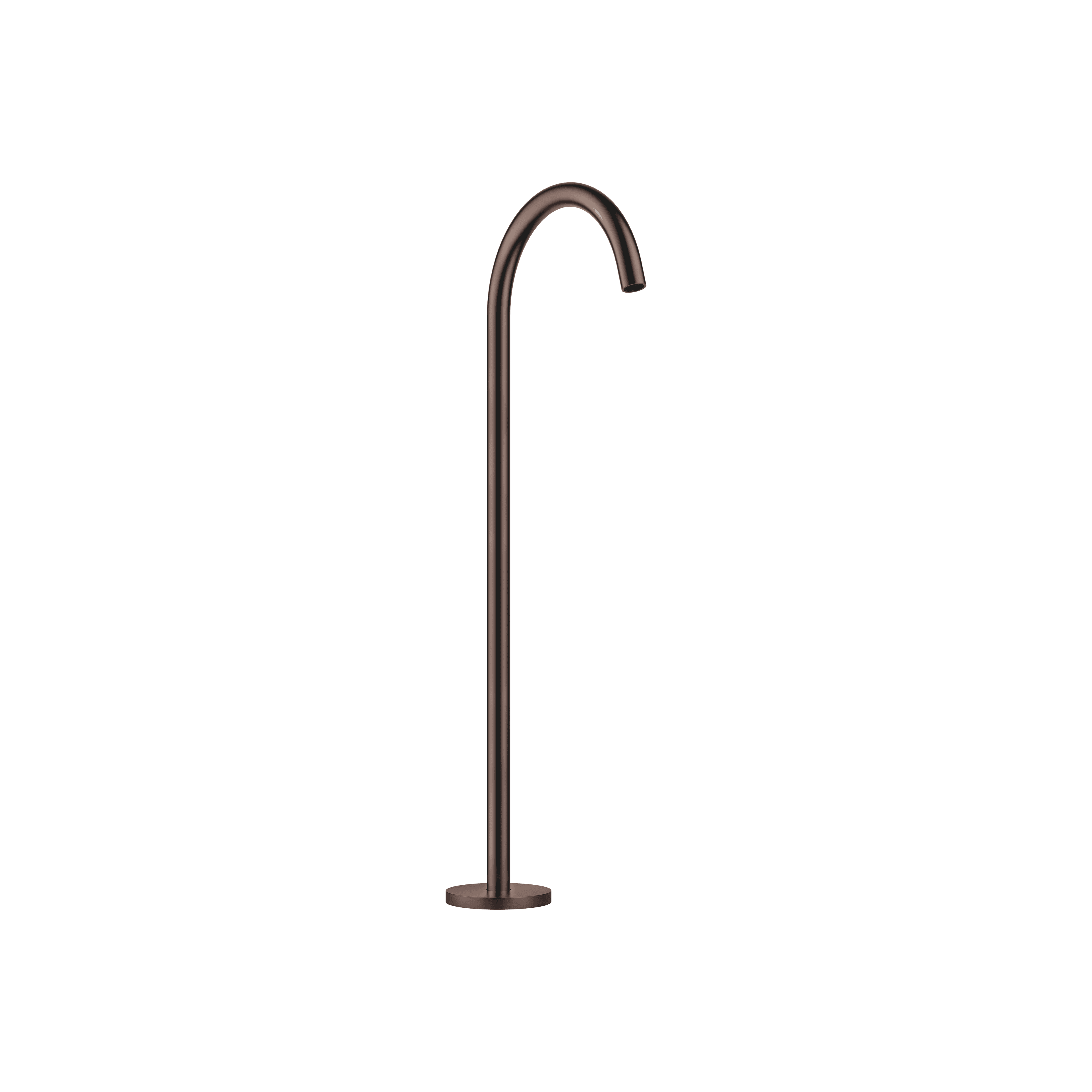 META Bath spout without diverter for free-standing assembly in Brushed Dark Bronze (PVD)