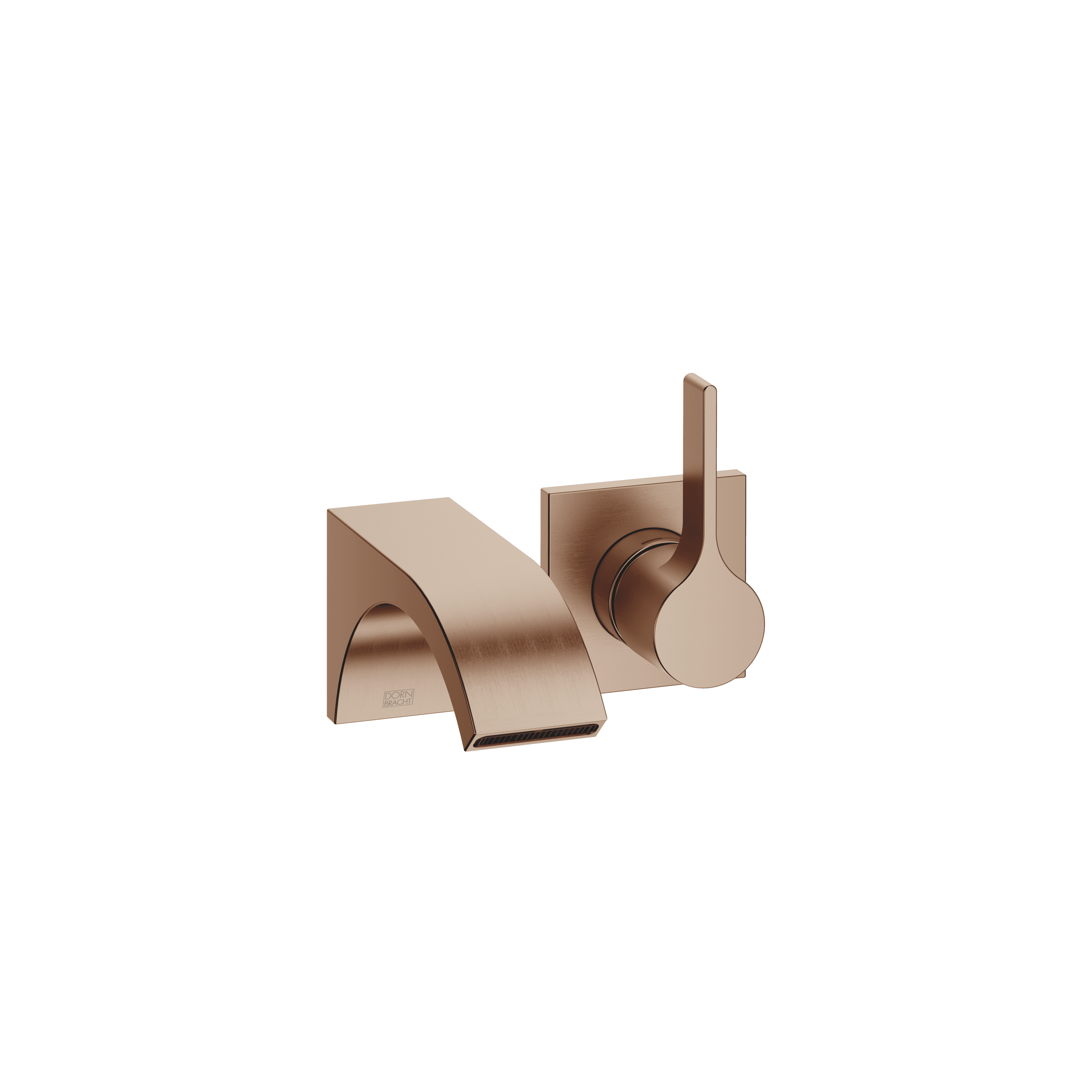 CYO Wall-mounted single-lever basin mixer without pop-up waste in Brushed Bronze (PVD)