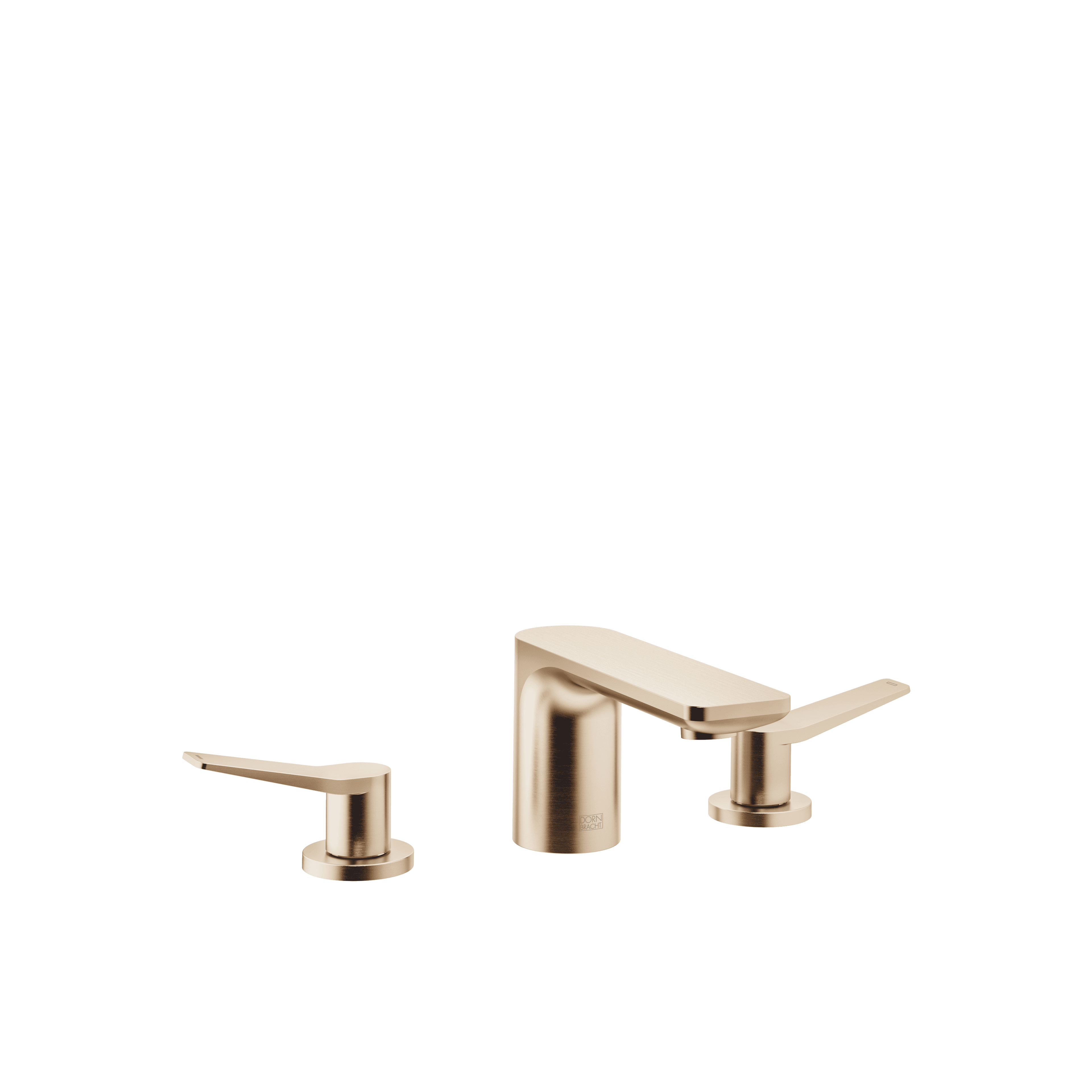 LISSÉ Three-hole basin mixer with pop-up waste in Brushed Light Gold (PVD)