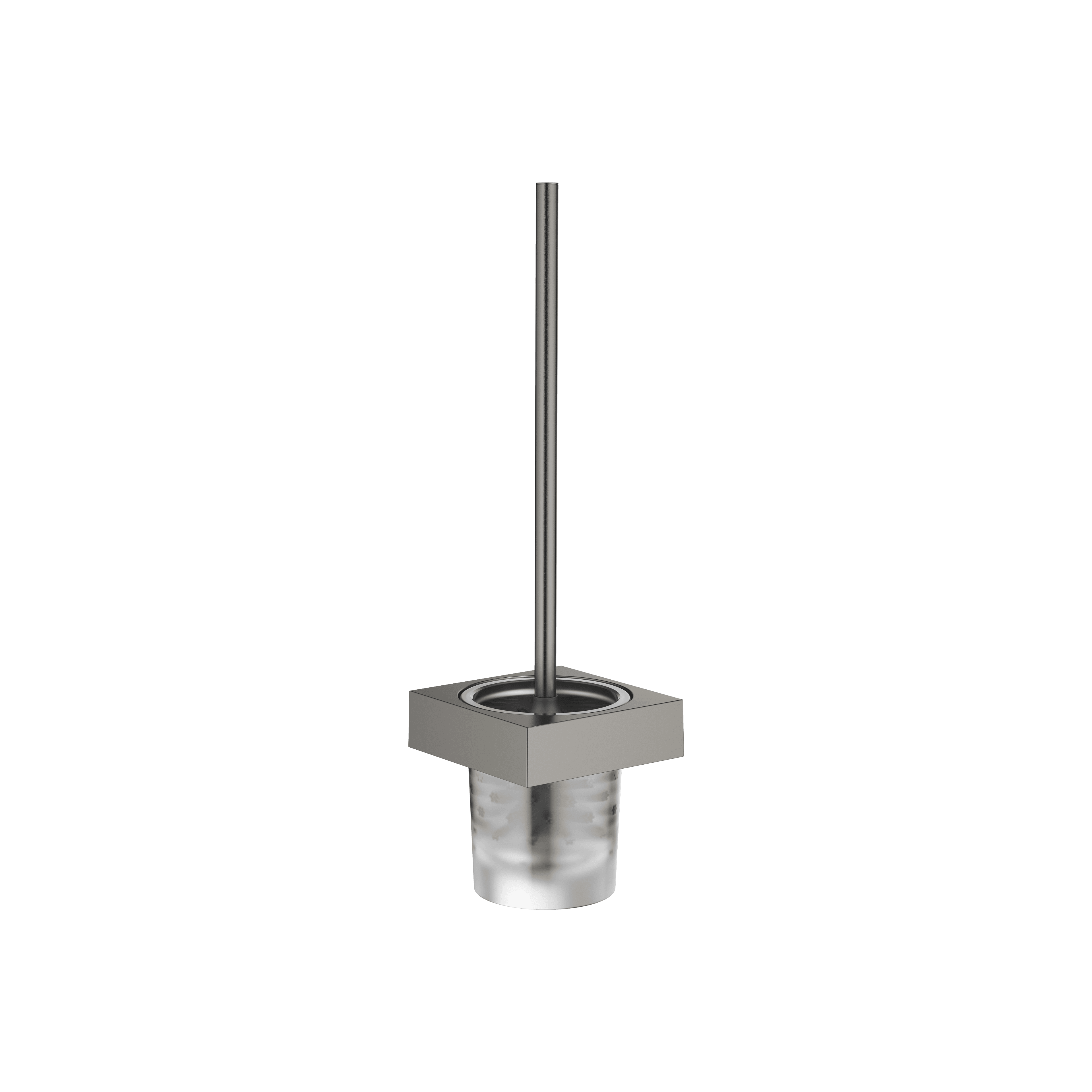 Toilet brush set wall model in Brushed Dark Platinum