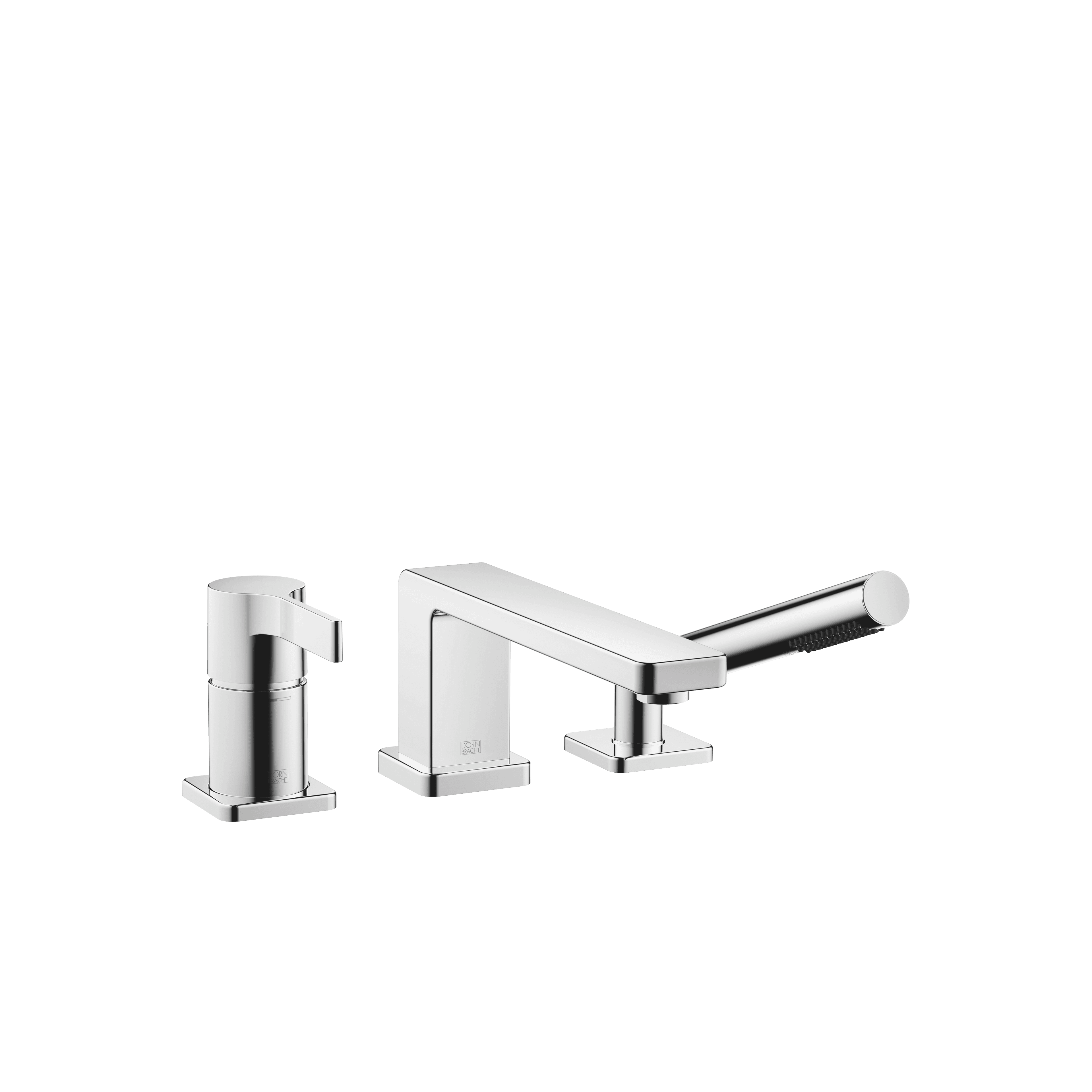 LULU Three-hole single-lever bath mixer for bath rim or tile edge installation
